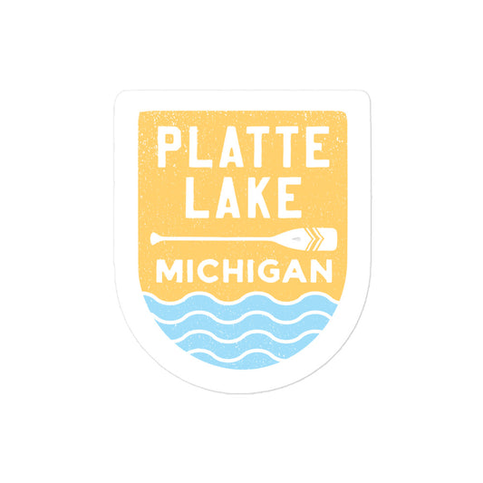 Platte paddle sticker