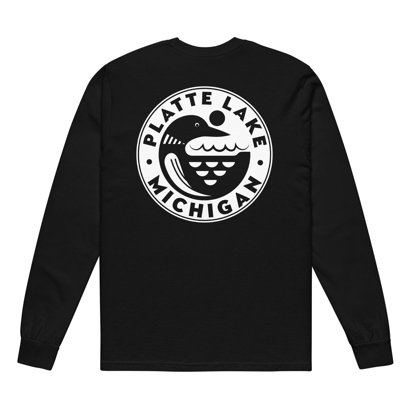 Circle Loon (front & back) long sleeve - Unisex (Comfort Color) t-shirt