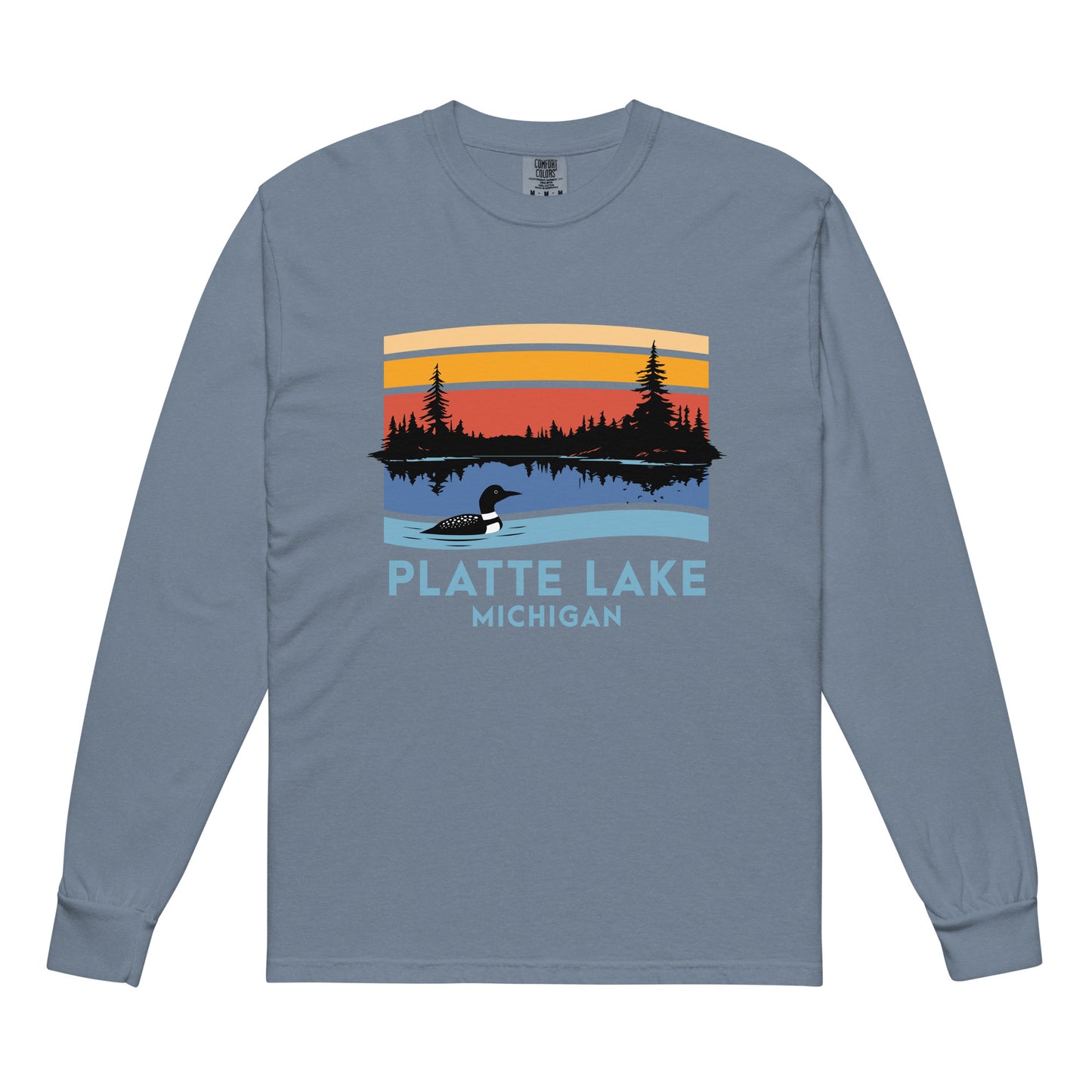 Platte color long sleeve - Unisex (Comfort Color) t-shirt