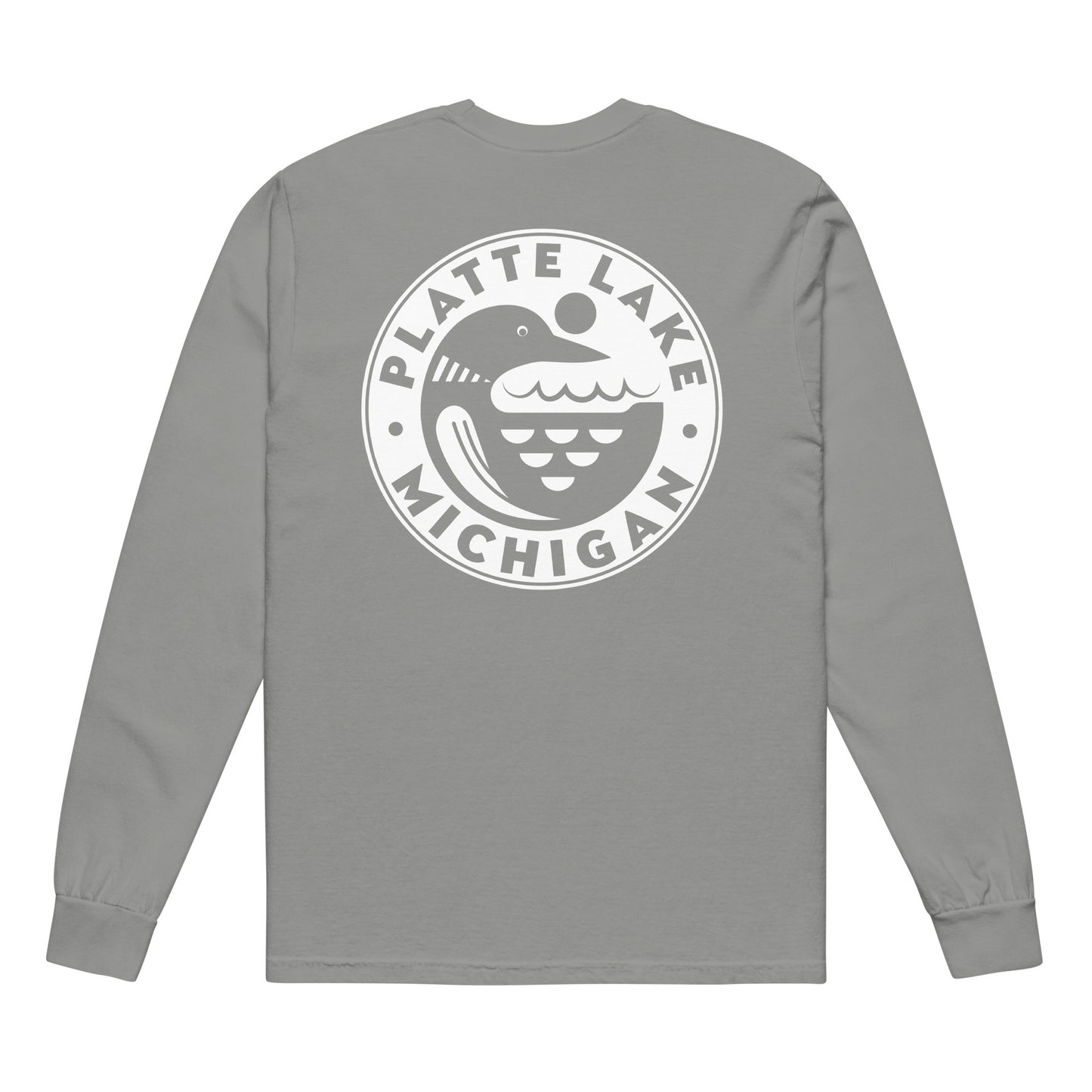 Circle Loon (front & back) long sleeve - Unisex (Comfort Color) t-shirt