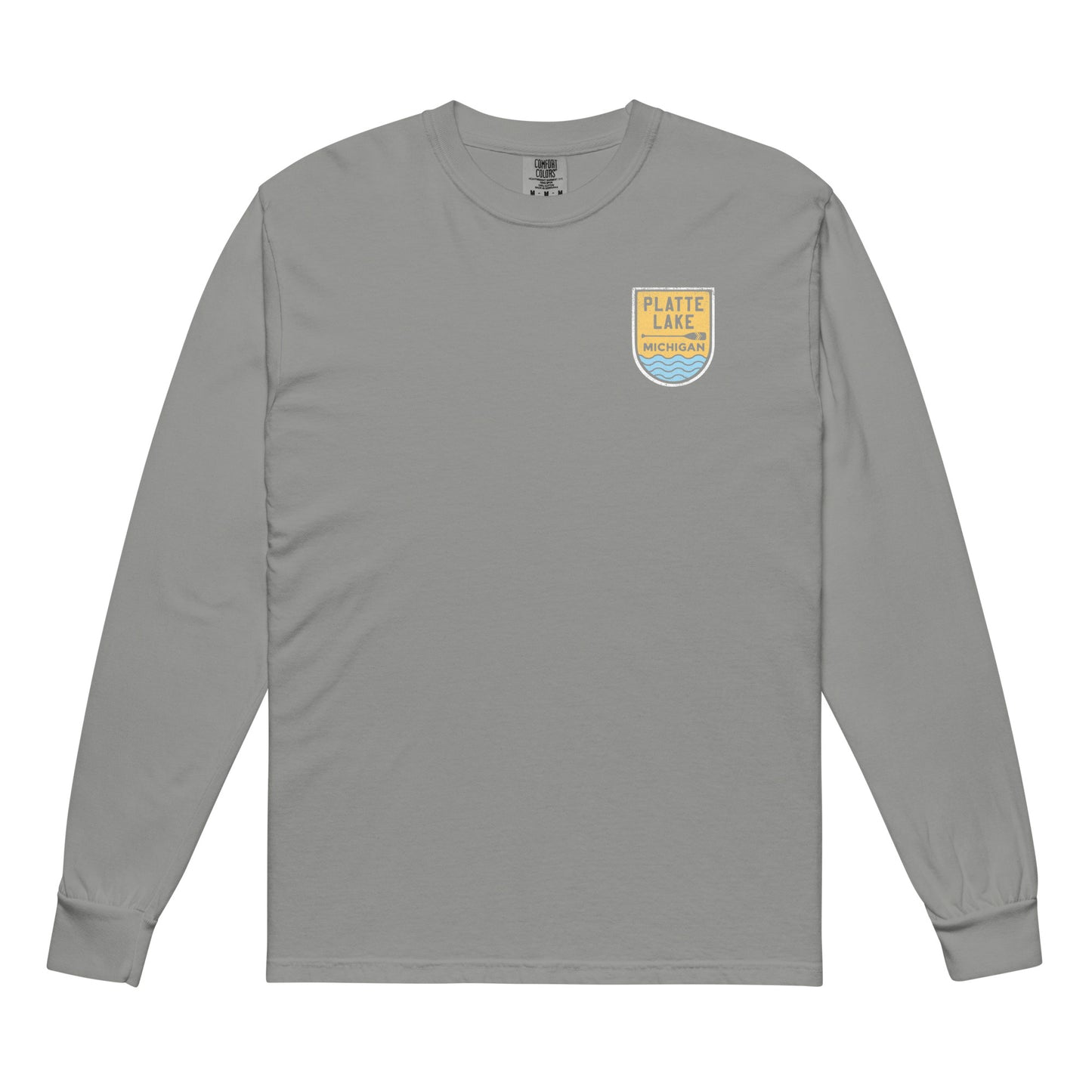 Canoe (front & back) long sleeve - Unisex (Comfort Color) t-shirt