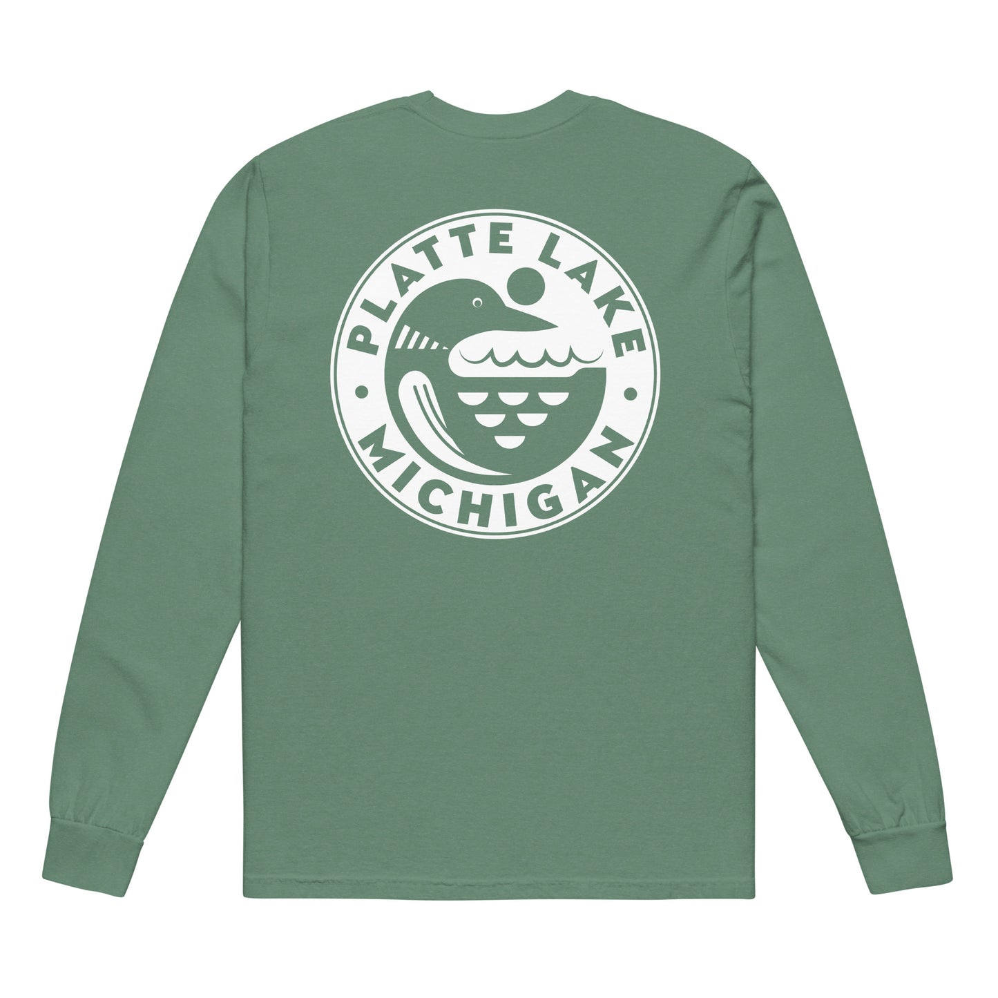 Circle Loon (front & back) long sleeve - Unisex (Comfort Color) t-shirt