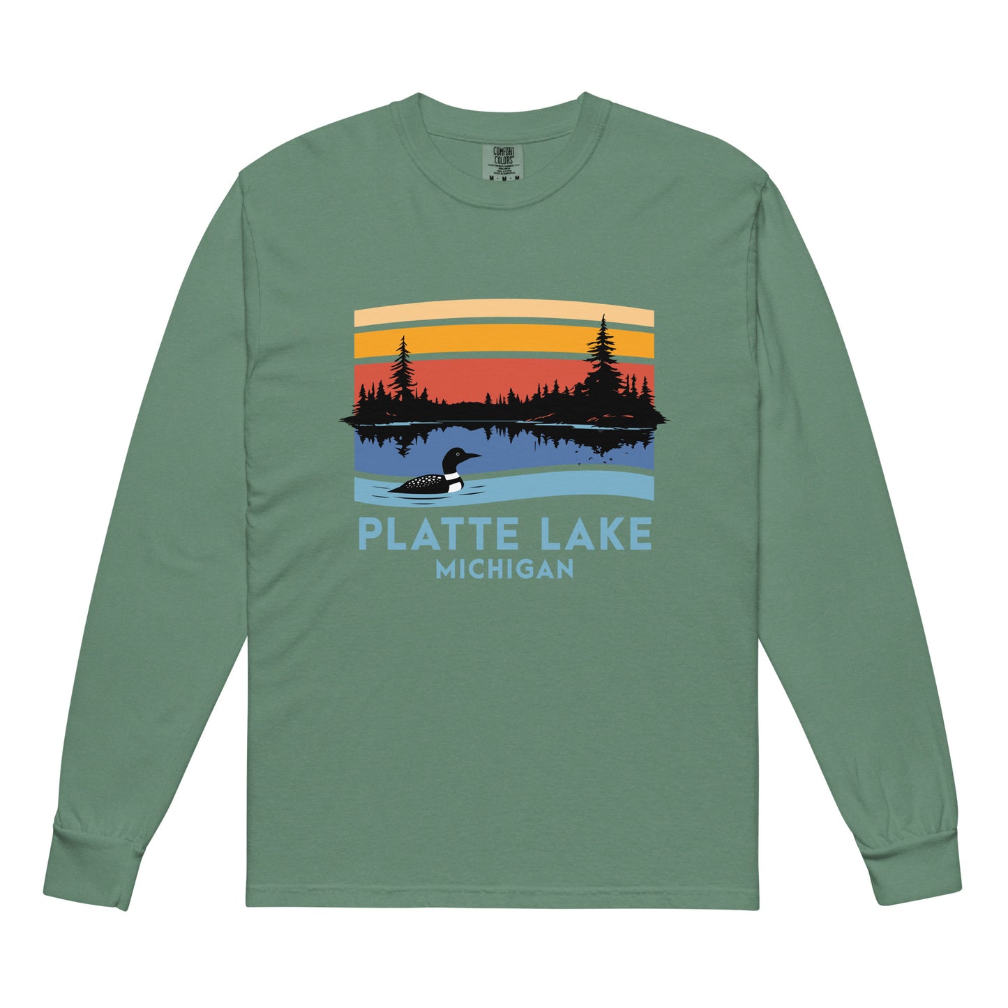 Platte color long sleeve - Unisex (Comfort Color) t-shirt
