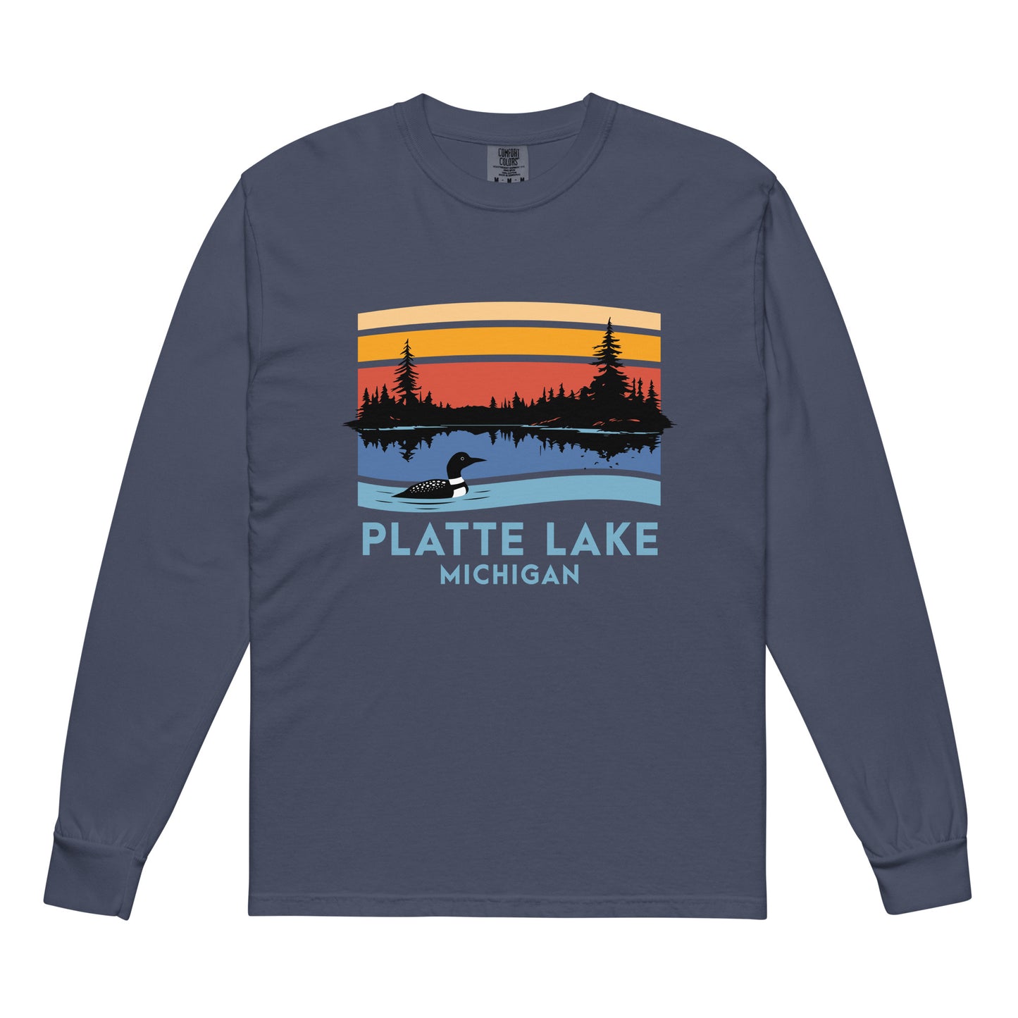 Platte color long sleeve - Unisex (Comfort Color) t-shirt