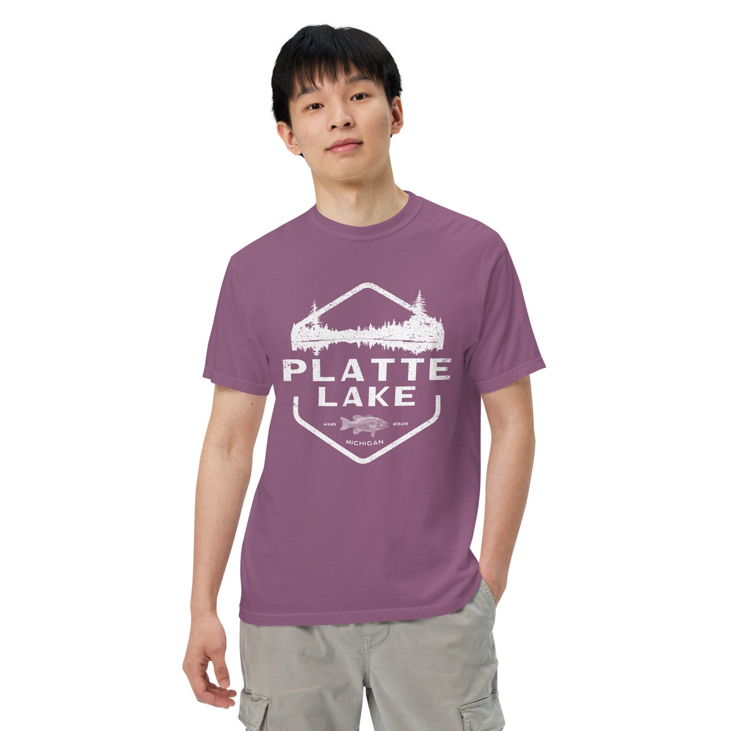 Platte fish - Unisex (Comfort Color) t-shirt