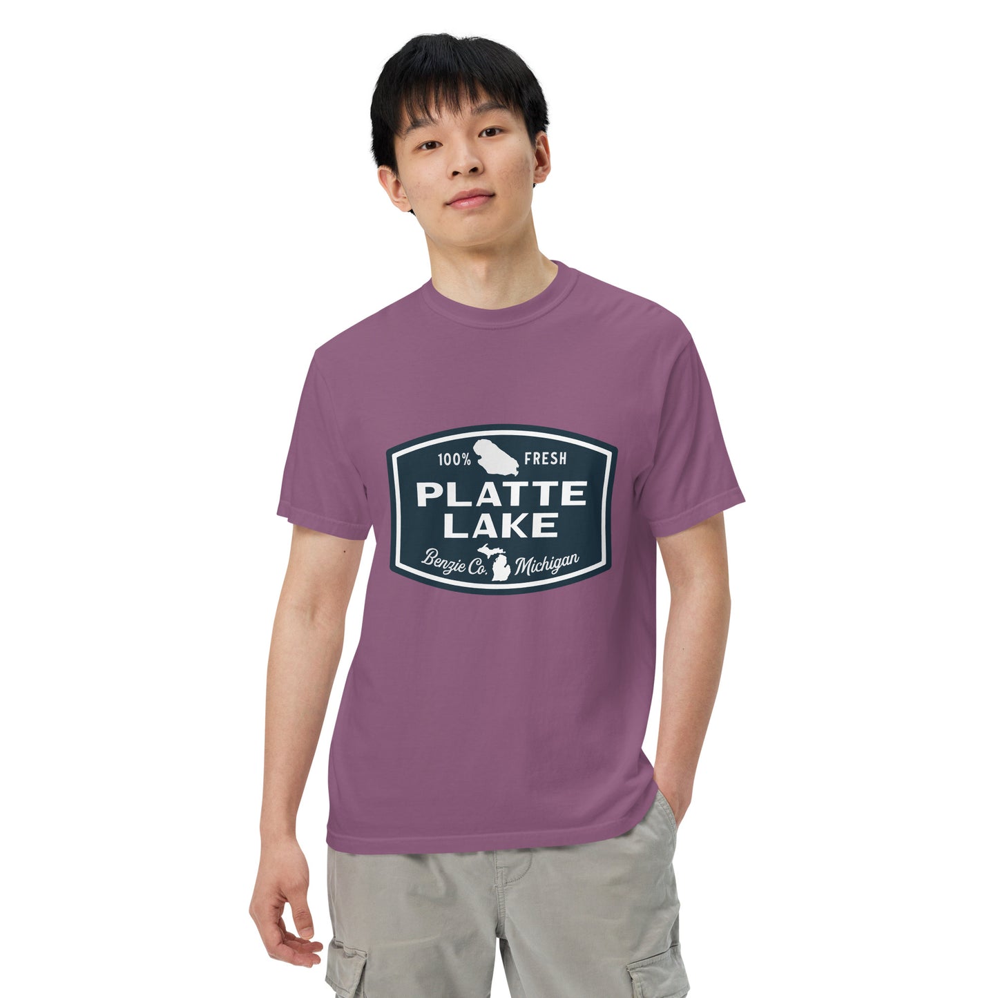 Platte Lake Badge logo - Unisex (Comfort Color) t-shirt