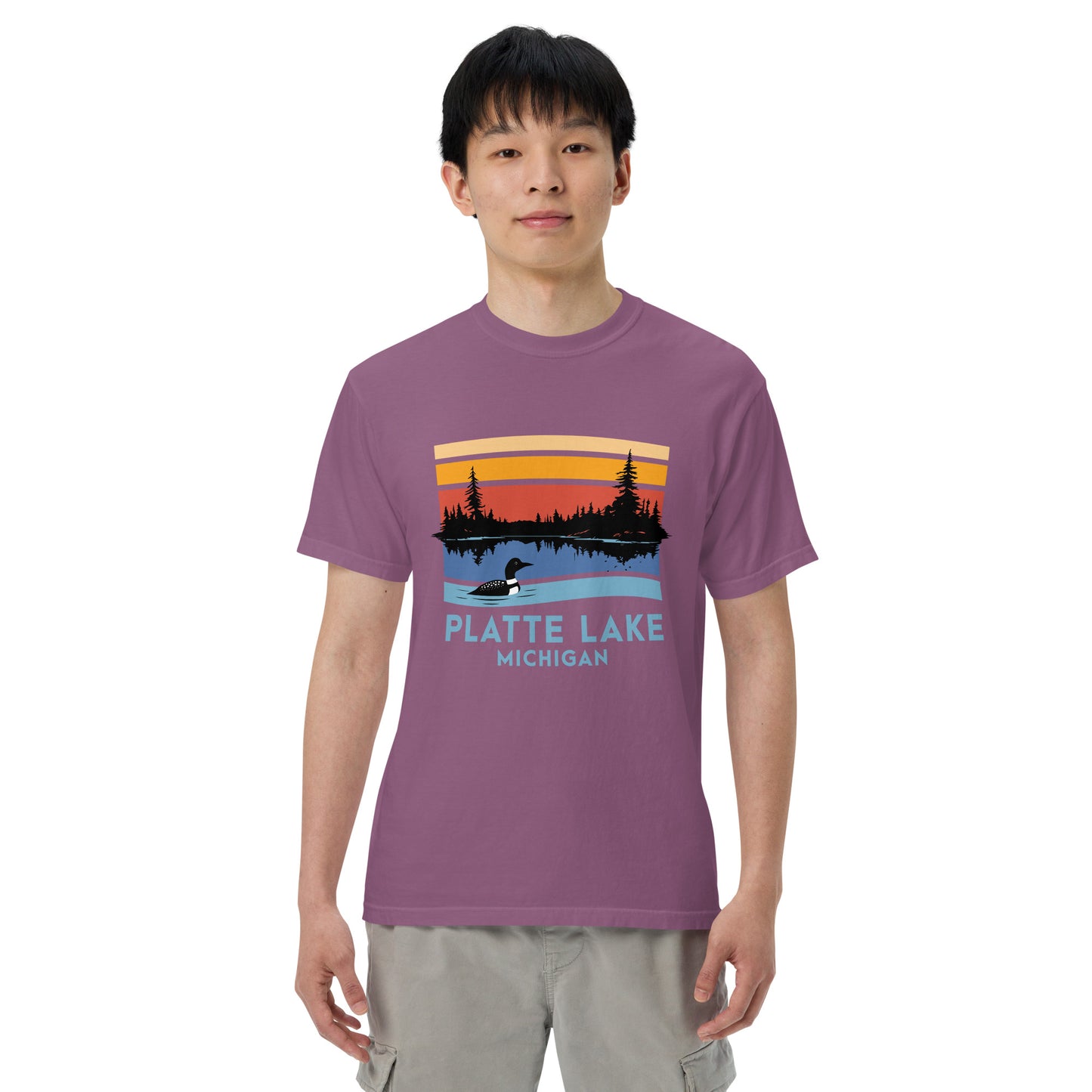 Platte Lake color short sleeve - Unisex (Comfort Color) t-shirt