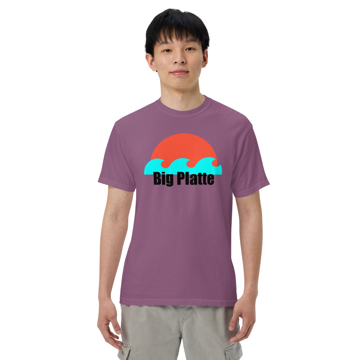 Big Platte waves Unisex garment-dyed heavyweight t-shirt