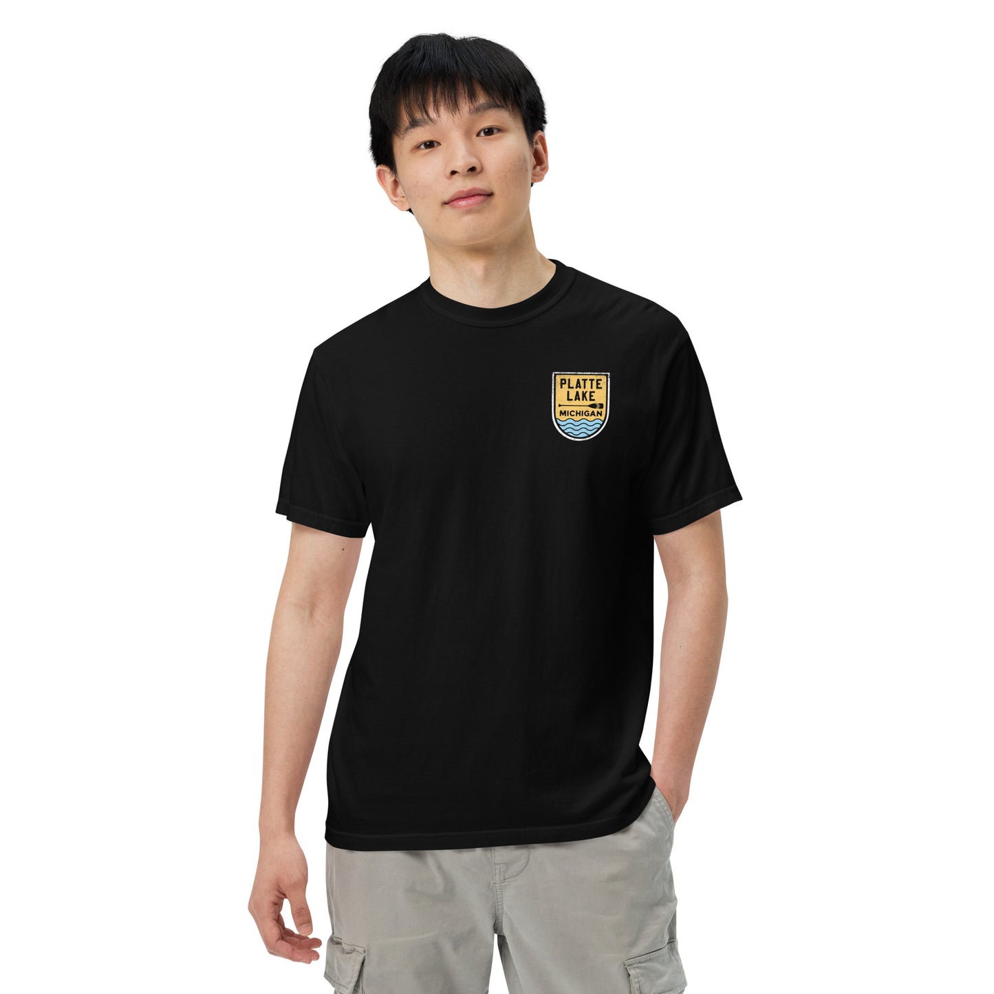 Platte Paddle (front & back) - Unisex (Comfort Color) t-shirt