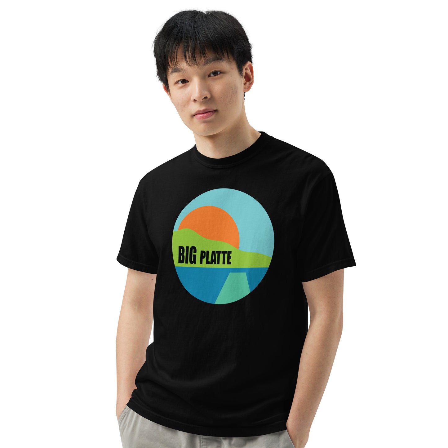 Big Platte Unisex garment-dyed heavyweight t-shirt