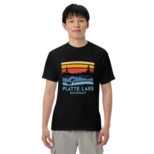 Platte Lake color short sleeve - Unisex (Comfort Color) t-shirt