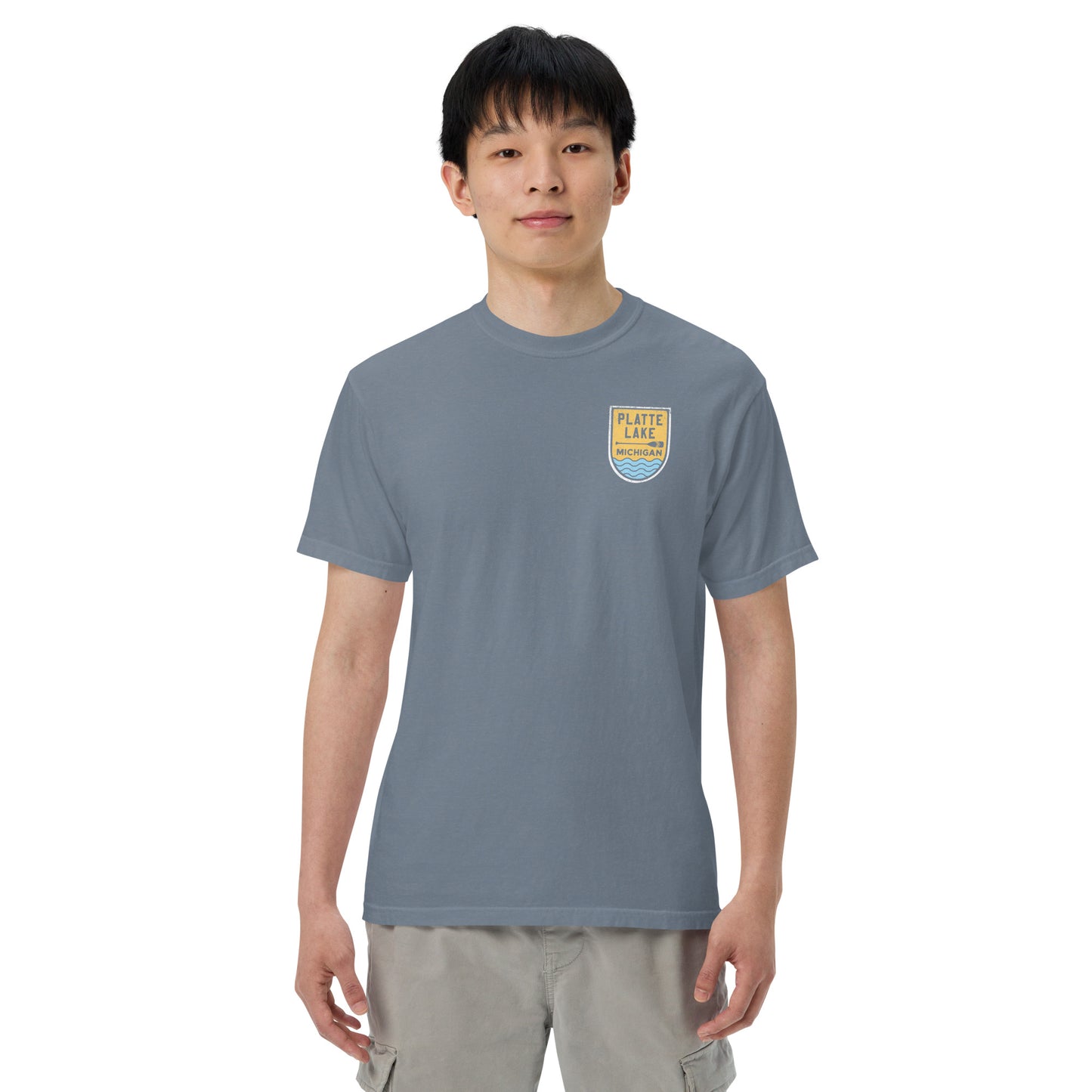 Platte Paddle (front & back) - Unisex (Comfort Color) t-shirt