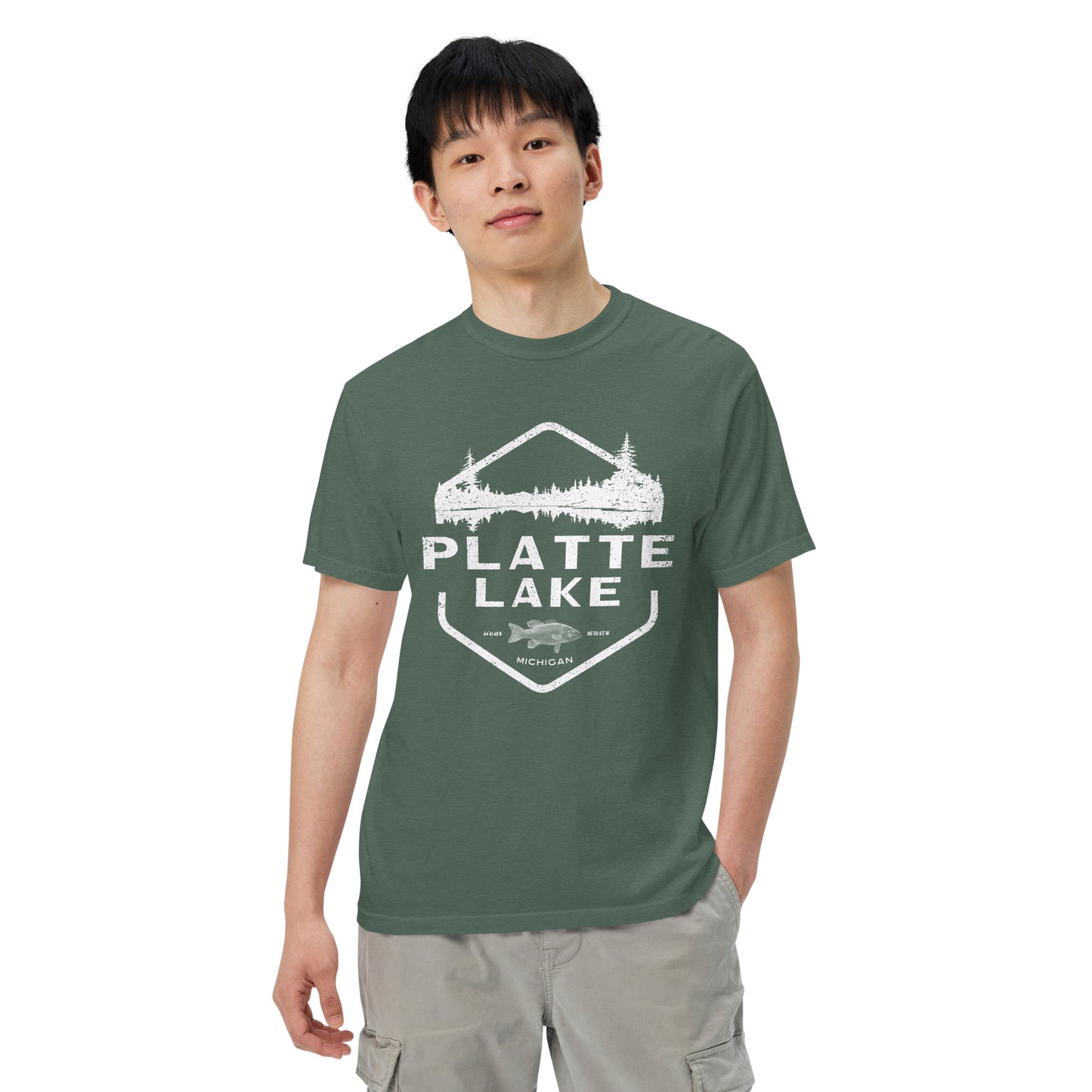 Platte fish - Unisex (Comfort Color) t-shirt