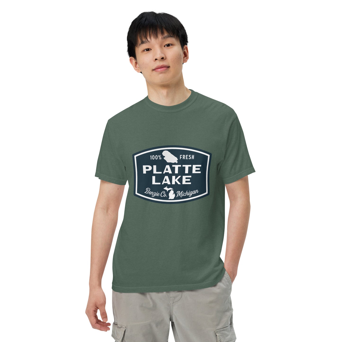 Platte Lake Badge logo - Unisex (Comfort Color) t-shirt