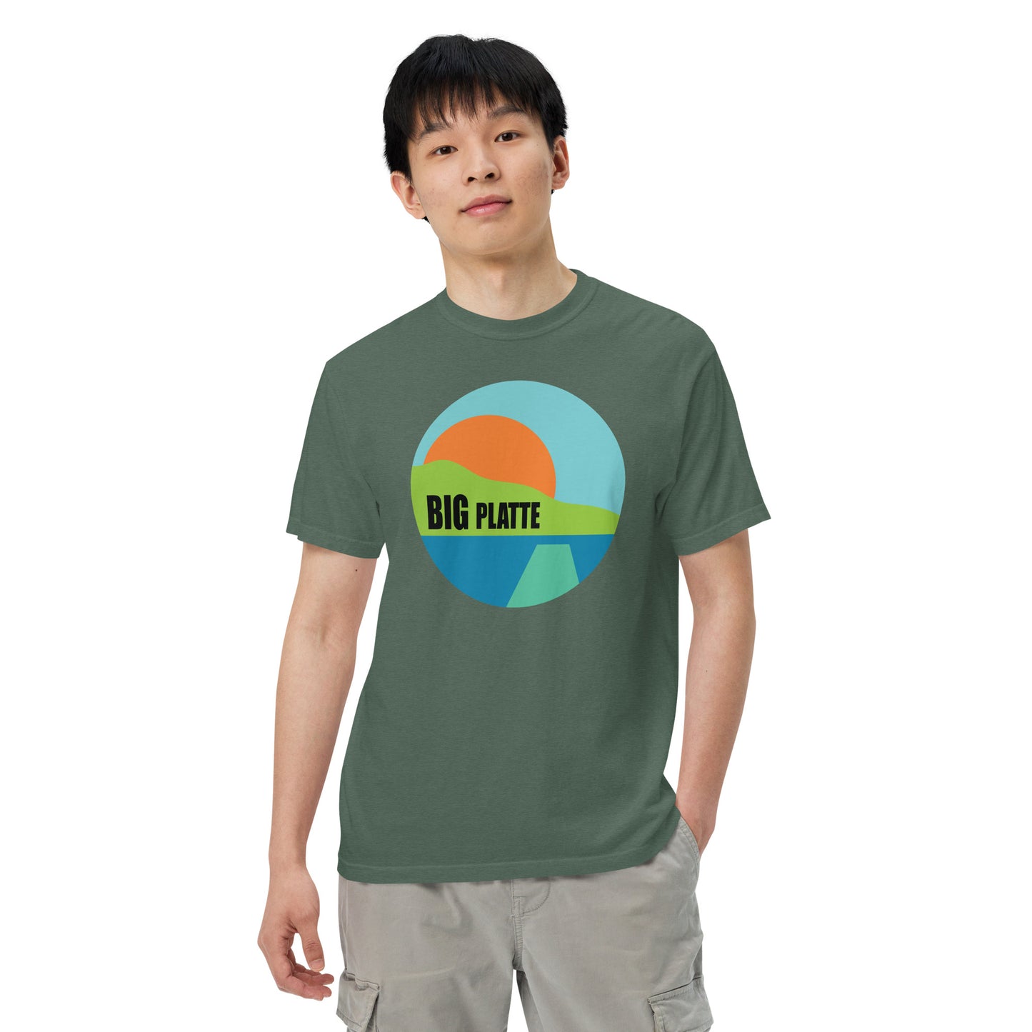 Big Platte Unisex garment-dyed heavyweight t-shirt