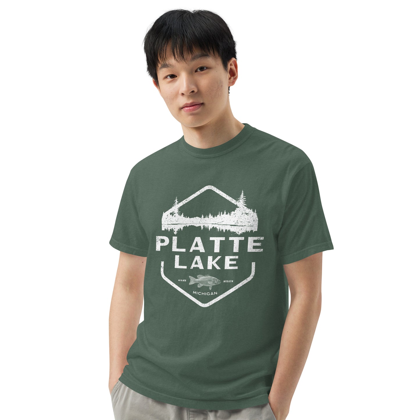 Platte fish - Unisex (Comfort Color) t-shirt
