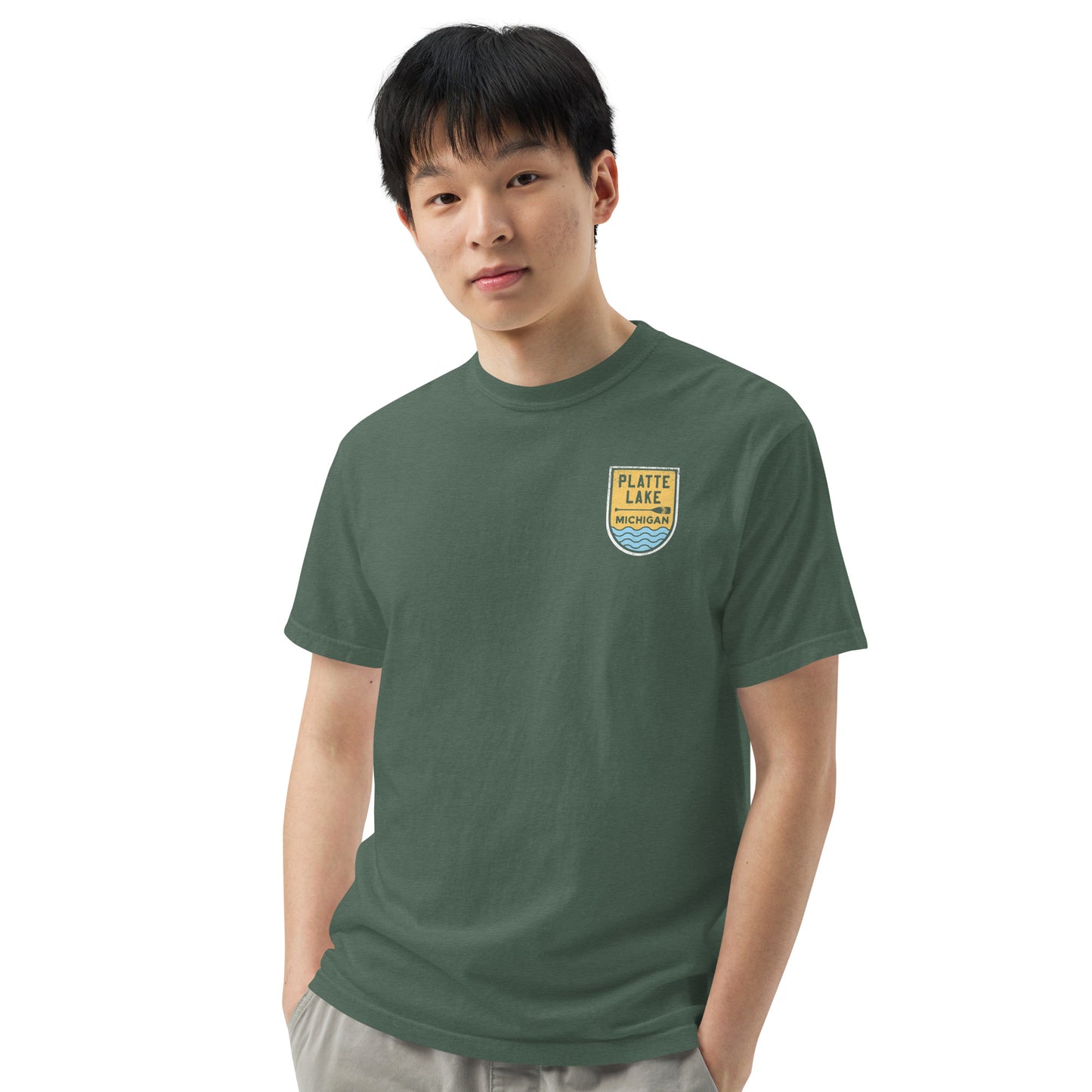 Platte Paddle (front & back) - Unisex (Comfort Color) t-shirt