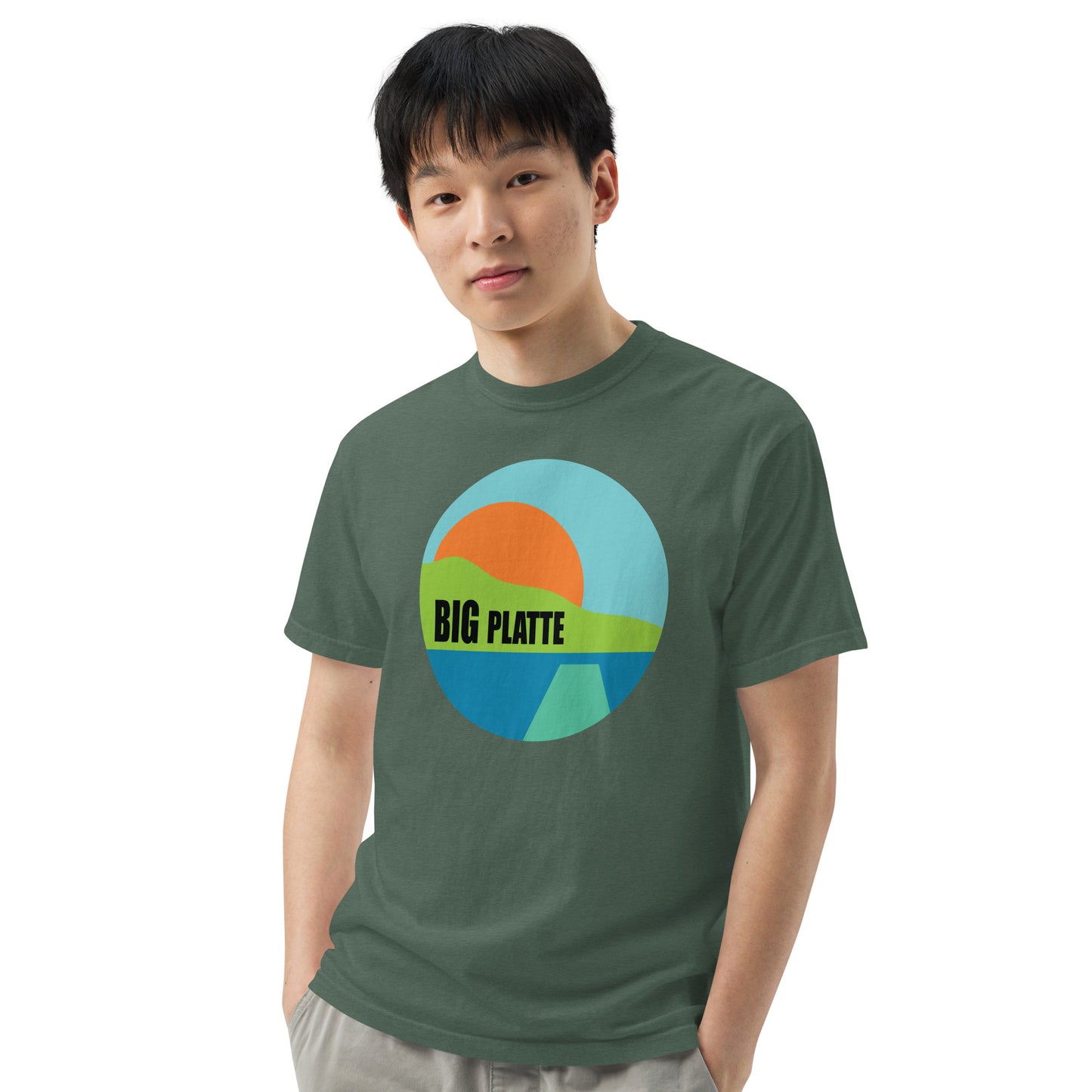 Big Platte Unisex garment-dyed heavyweight t-shirt