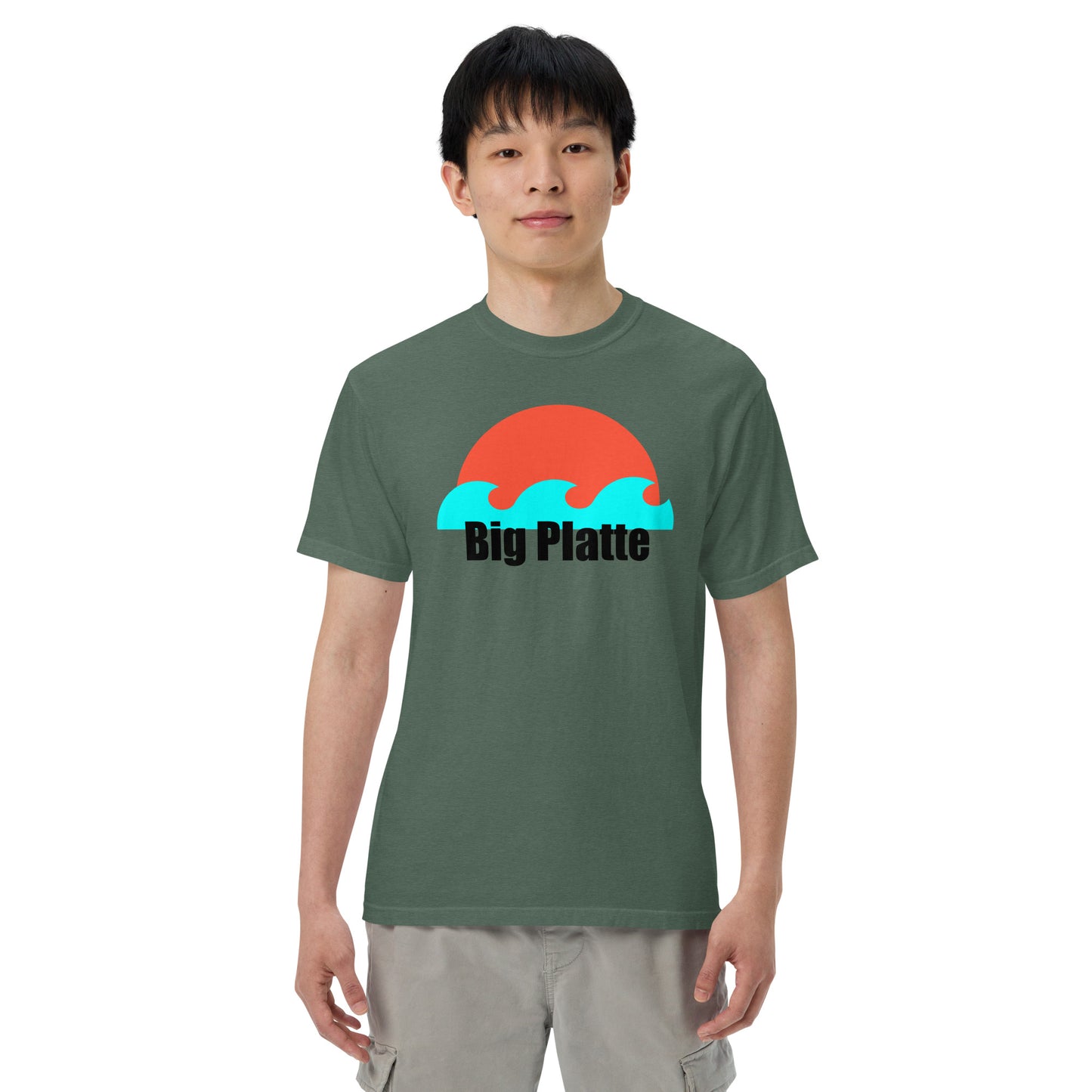Big Platte waves Unisex garment-dyed heavyweight t-shirt