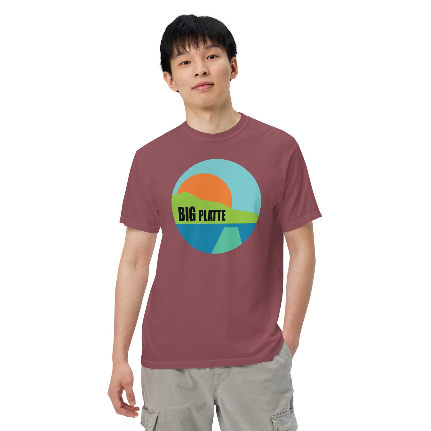 Big Platte Unisex garment-dyed heavyweight t-shirt