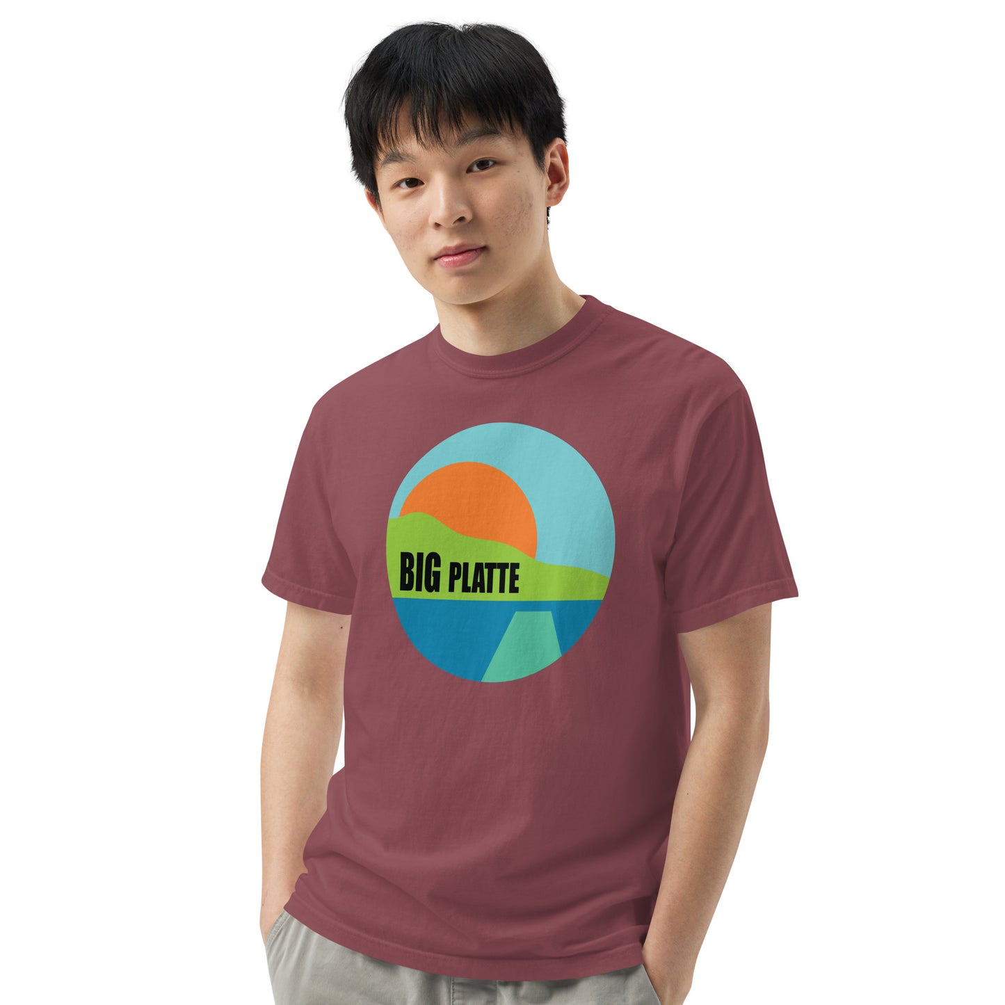 Big Platte Unisex garment-dyed heavyweight t-shirt