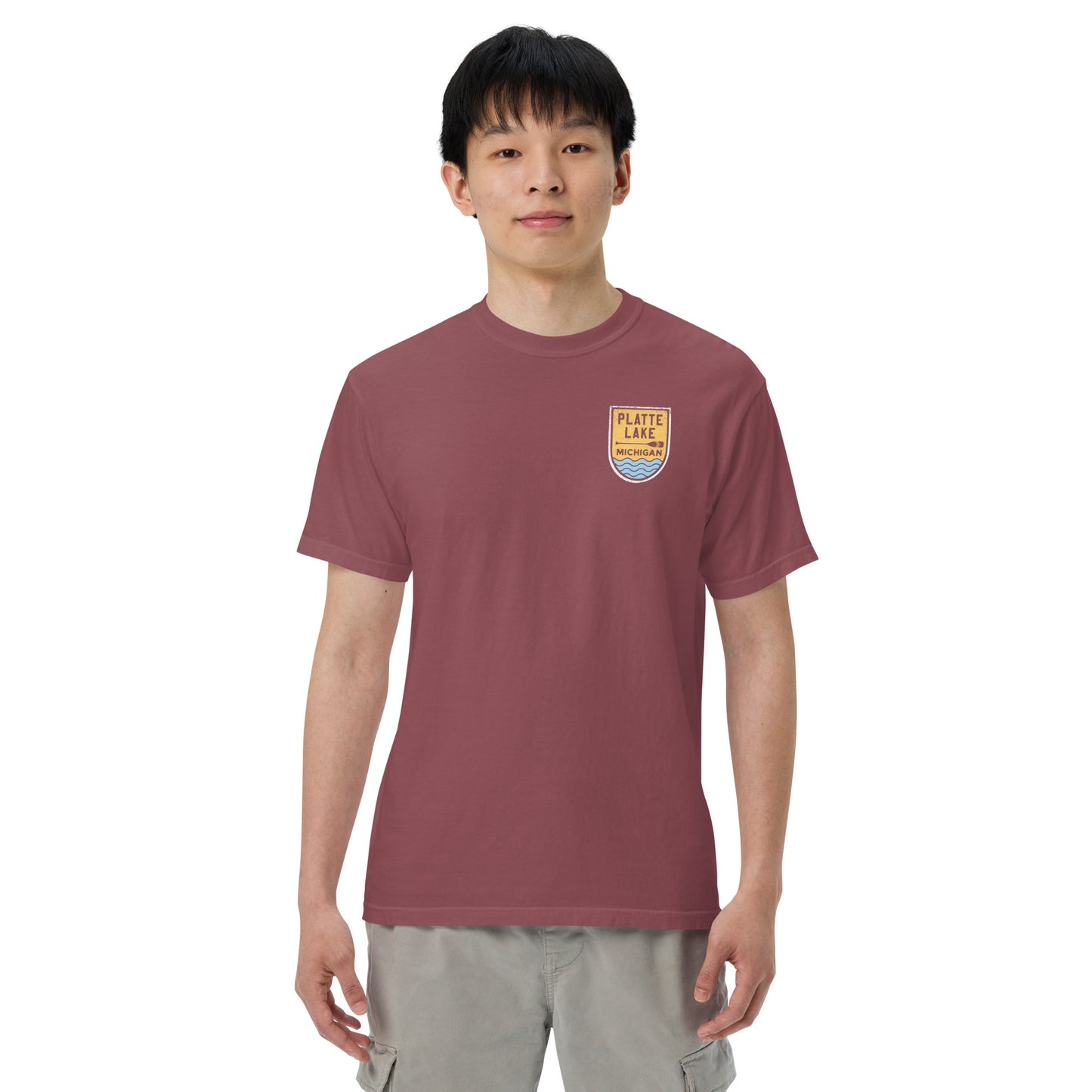 Platte Paddle (front & back) - Unisex (Comfort Color) t-shirt
