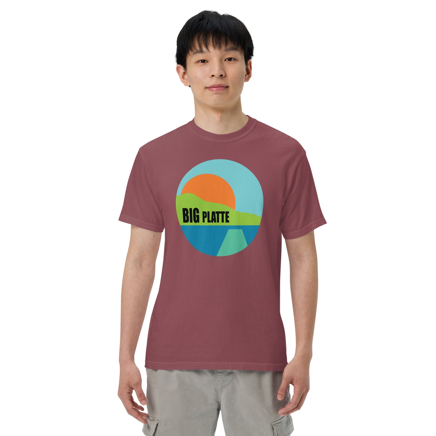 Big Platte Unisex garment-dyed heavyweight t-shirt
