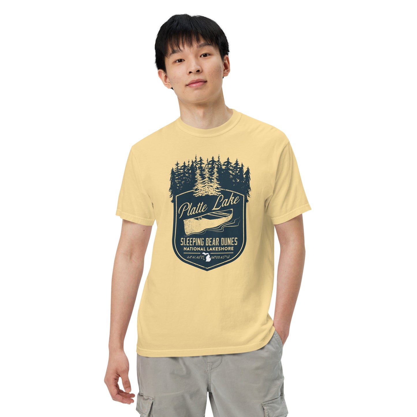 Platte canoe - Unisex (Comfort Color) garment-dyed t-shirt