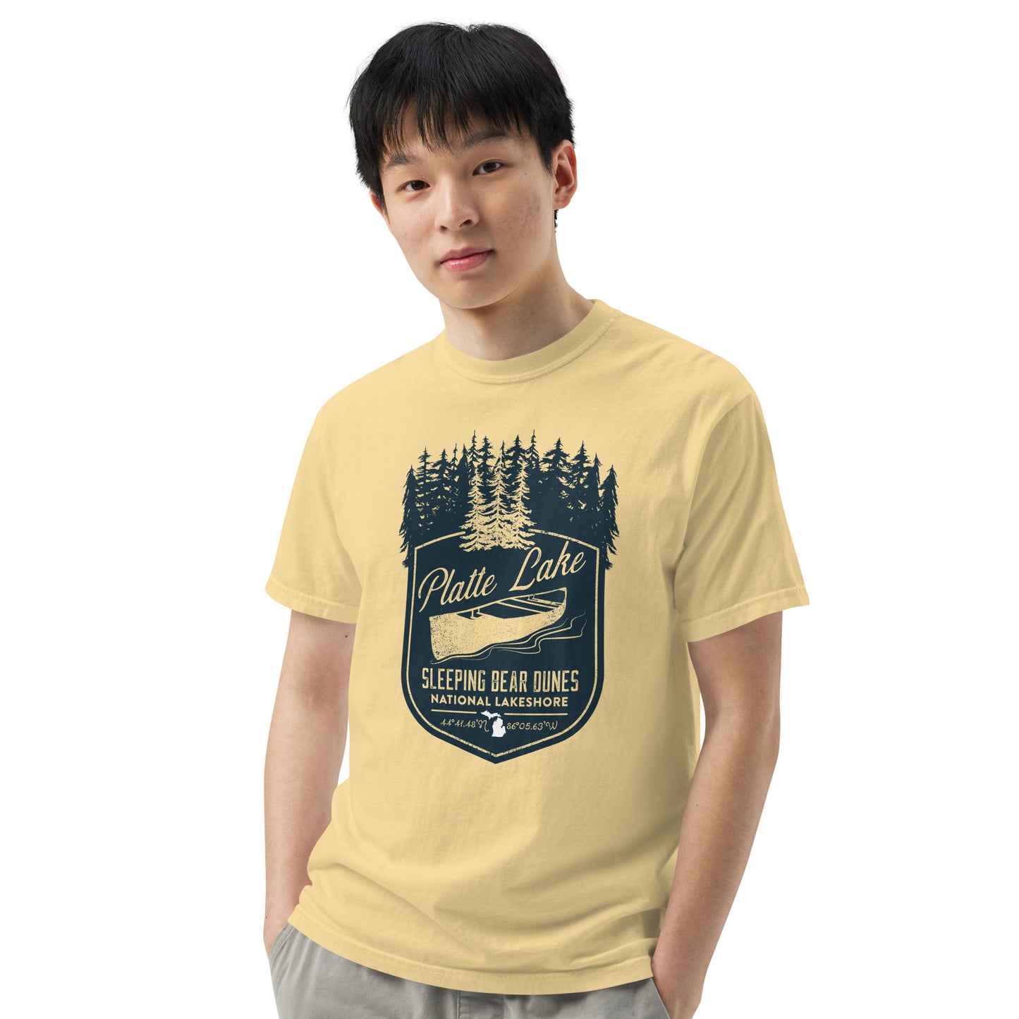 Platte canoe - Unisex (Comfort Color) garment-dyed t-shirt