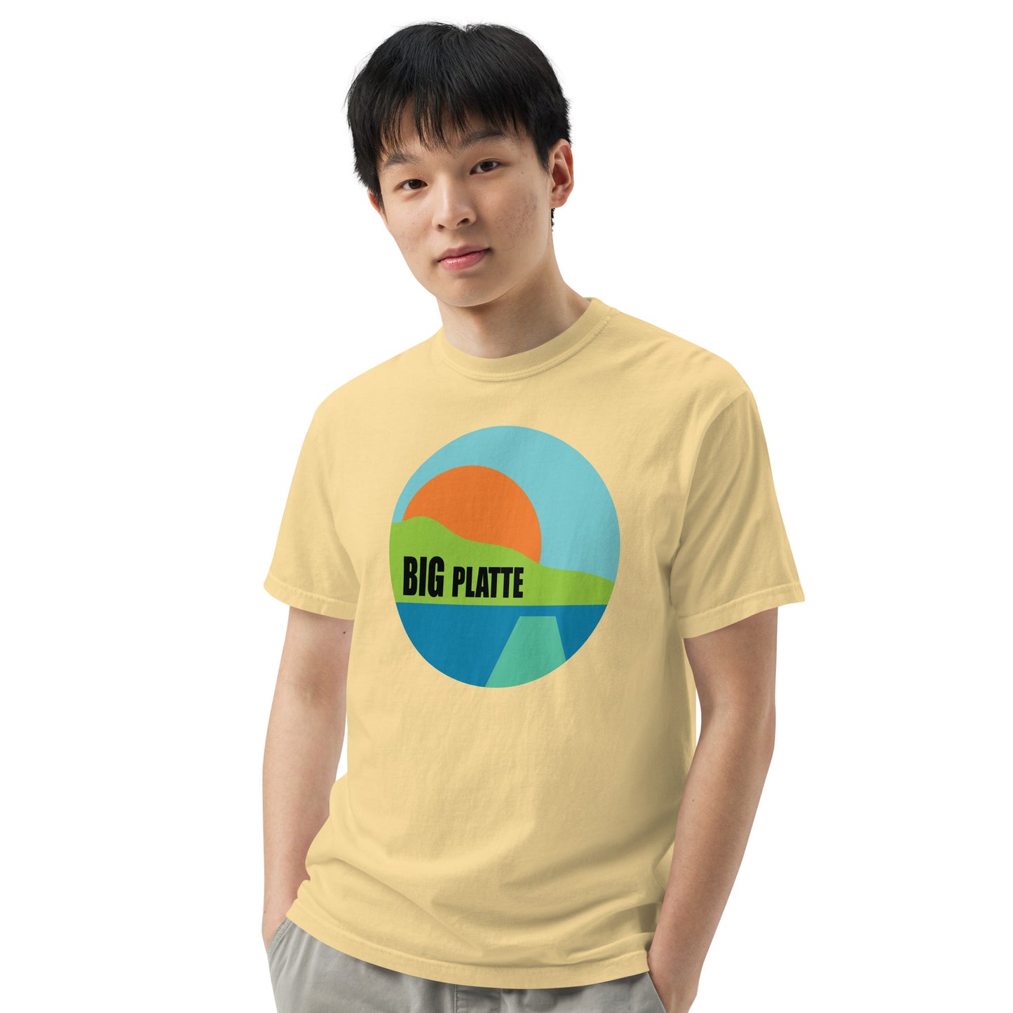 Big Platte Unisex garment-dyed heavyweight t-shirt