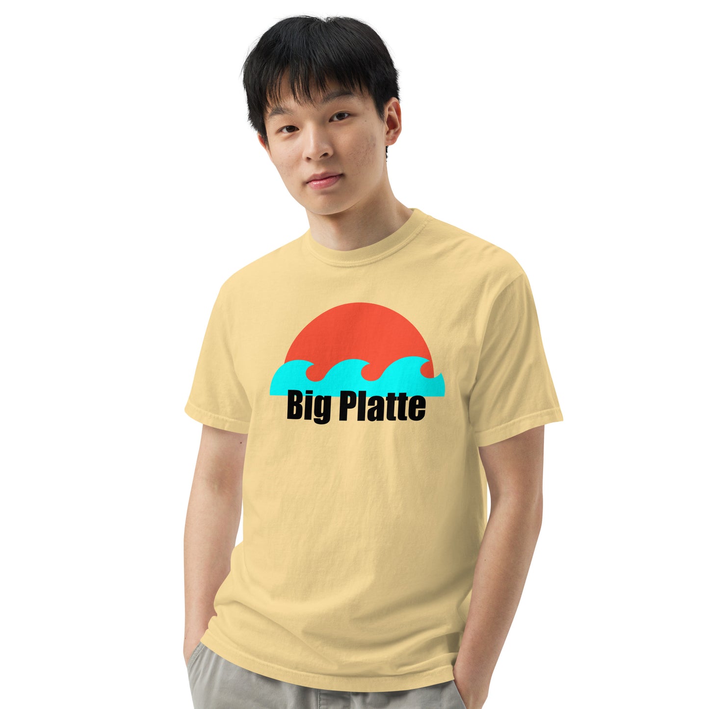 Big Platte waves Unisex garment-dyed heavyweight t-shirt