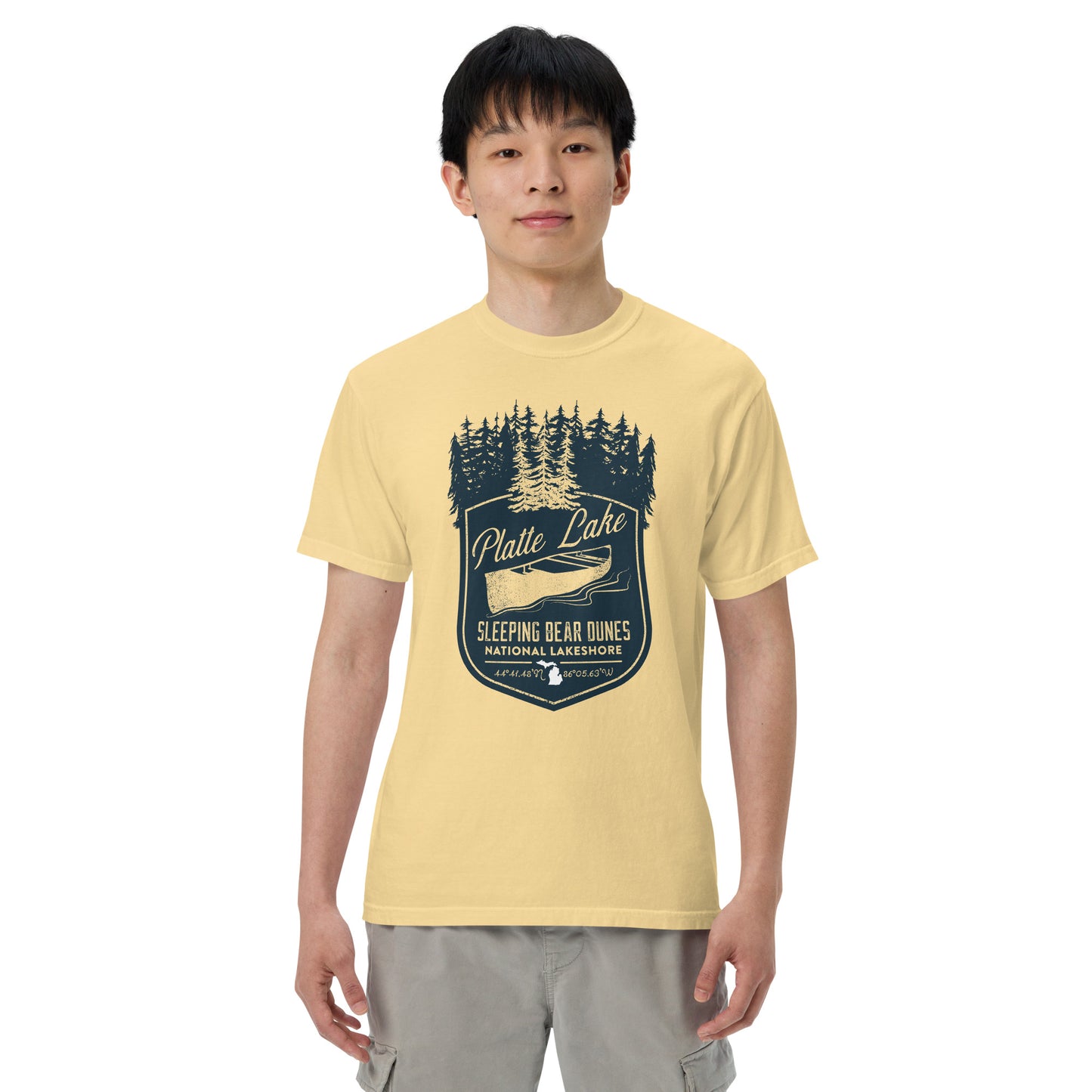 Platte canoe - Unisex (Comfort Color) garment-dyed t-shirt