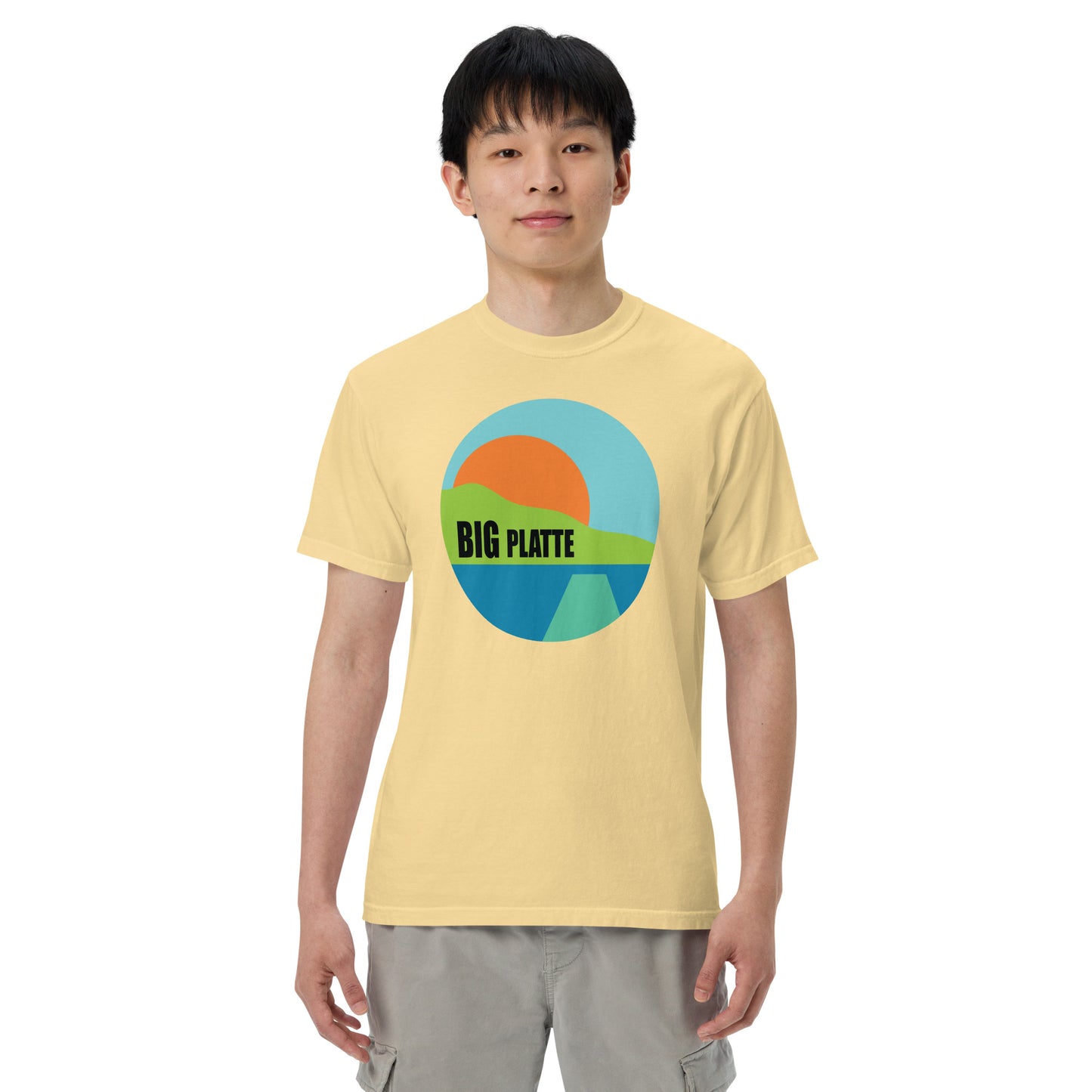 Big Platte Unisex garment-dyed heavyweight t-shirt