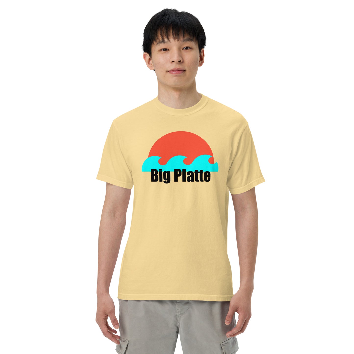 Big Platte waves Unisex garment-dyed heavyweight t-shirt