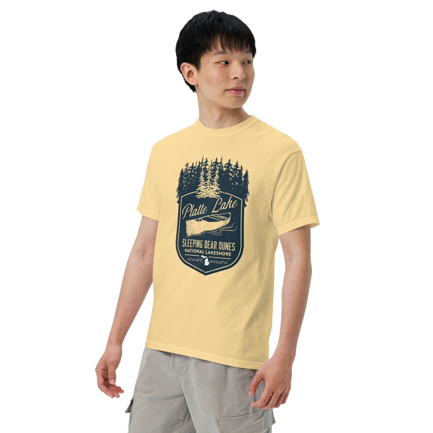 Platte canoe - Unisex (Comfort Color) garment-dyed t-shirt