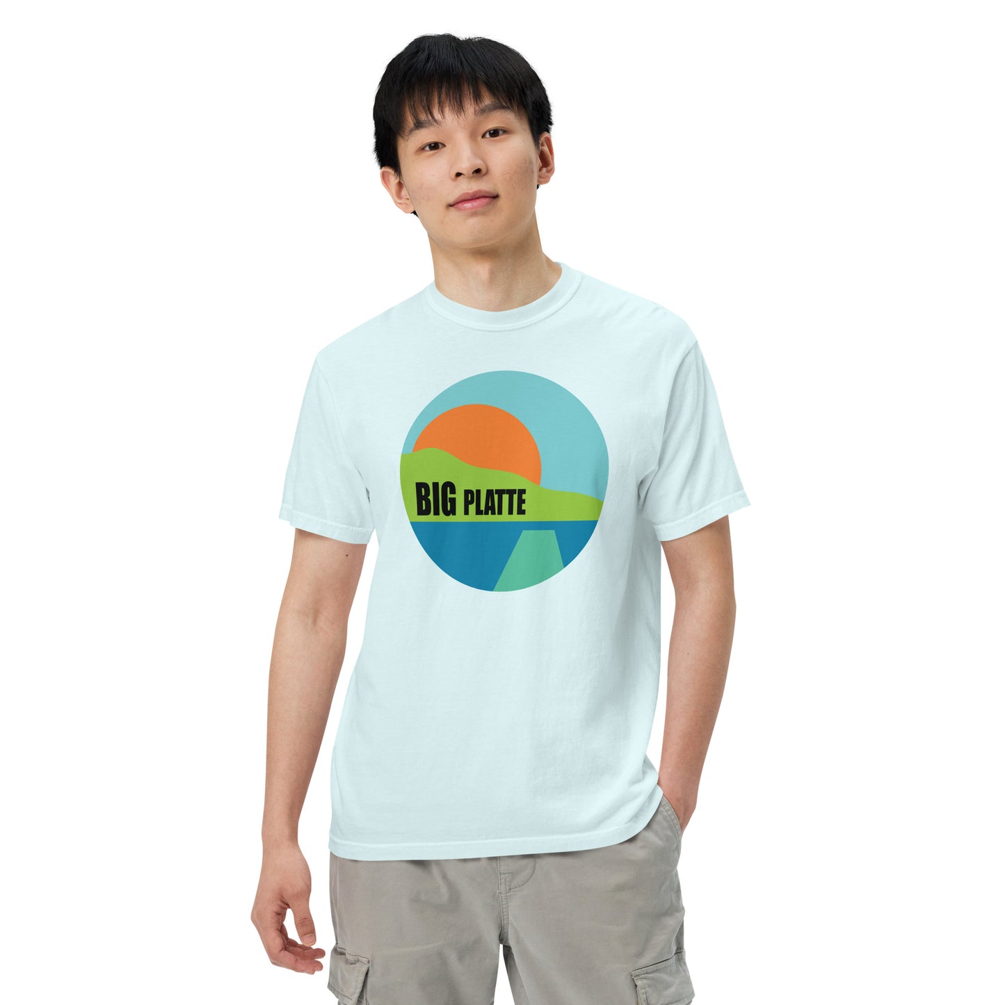 Big Platte Unisex garment-dyed heavyweight t-shirt
