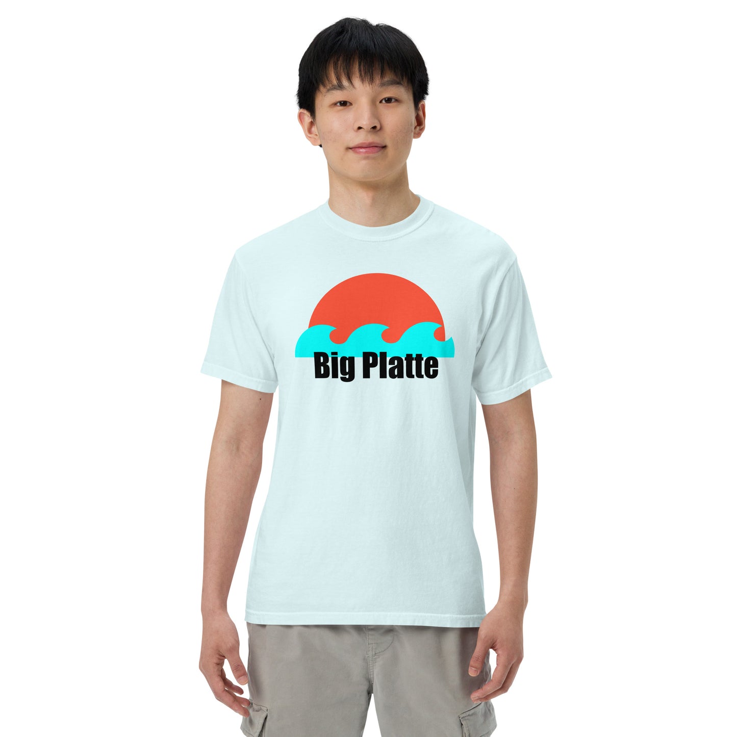 Big Platte waves Unisex garment-dyed heavyweight t-shirt