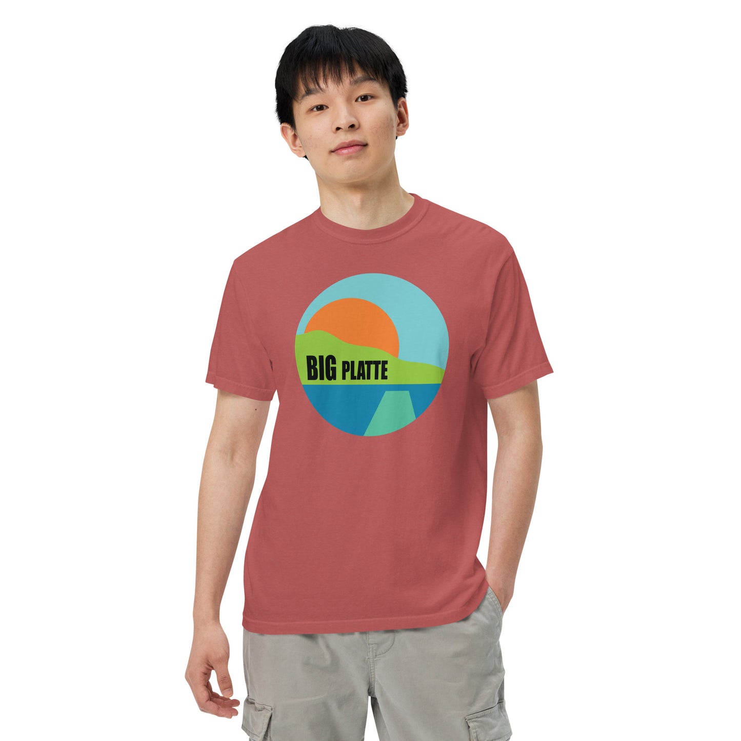 Big Platte Unisex garment-dyed heavyweight t-shirt