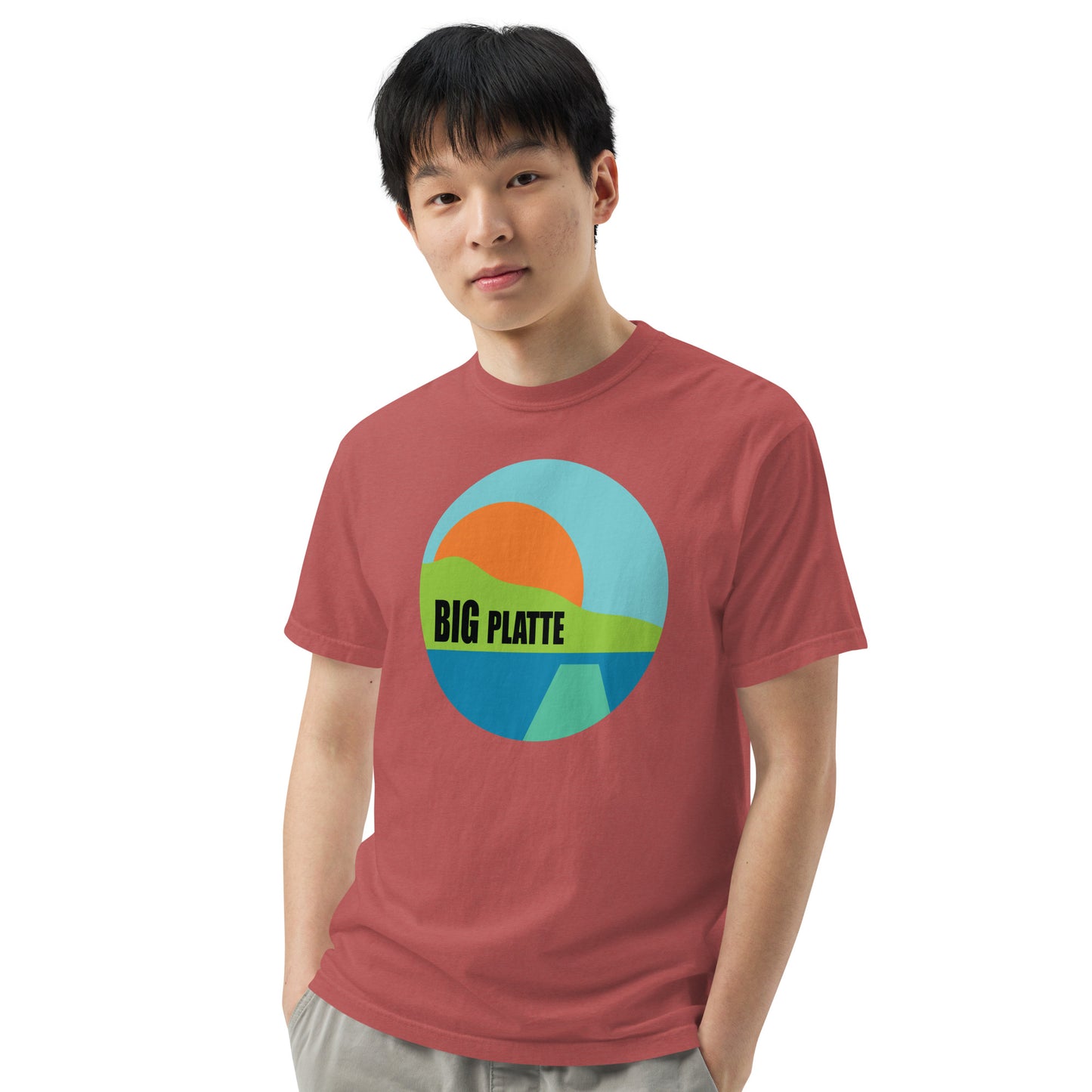 Big Platte Unisex garment-dyed heavyweight t-shirt