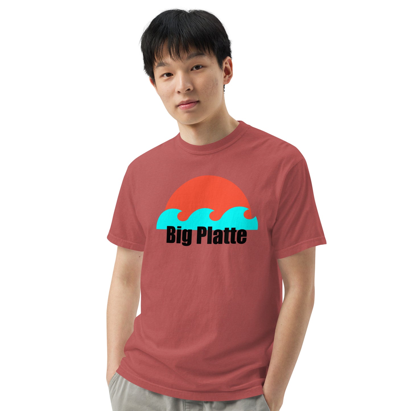 Big Platte waves Unisex garment-dyed heavyweight t-shirt