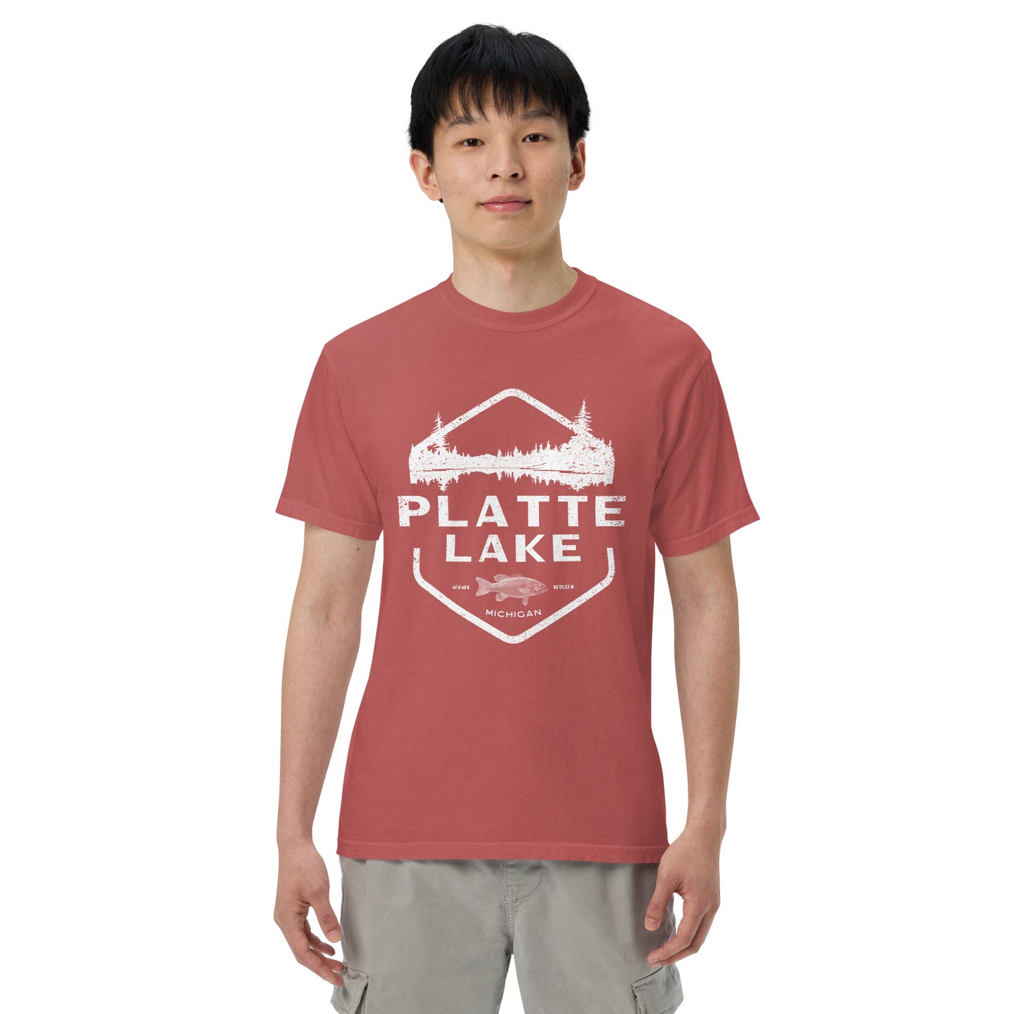 Platte fish - Unisex (Comfort Color) t-shirt