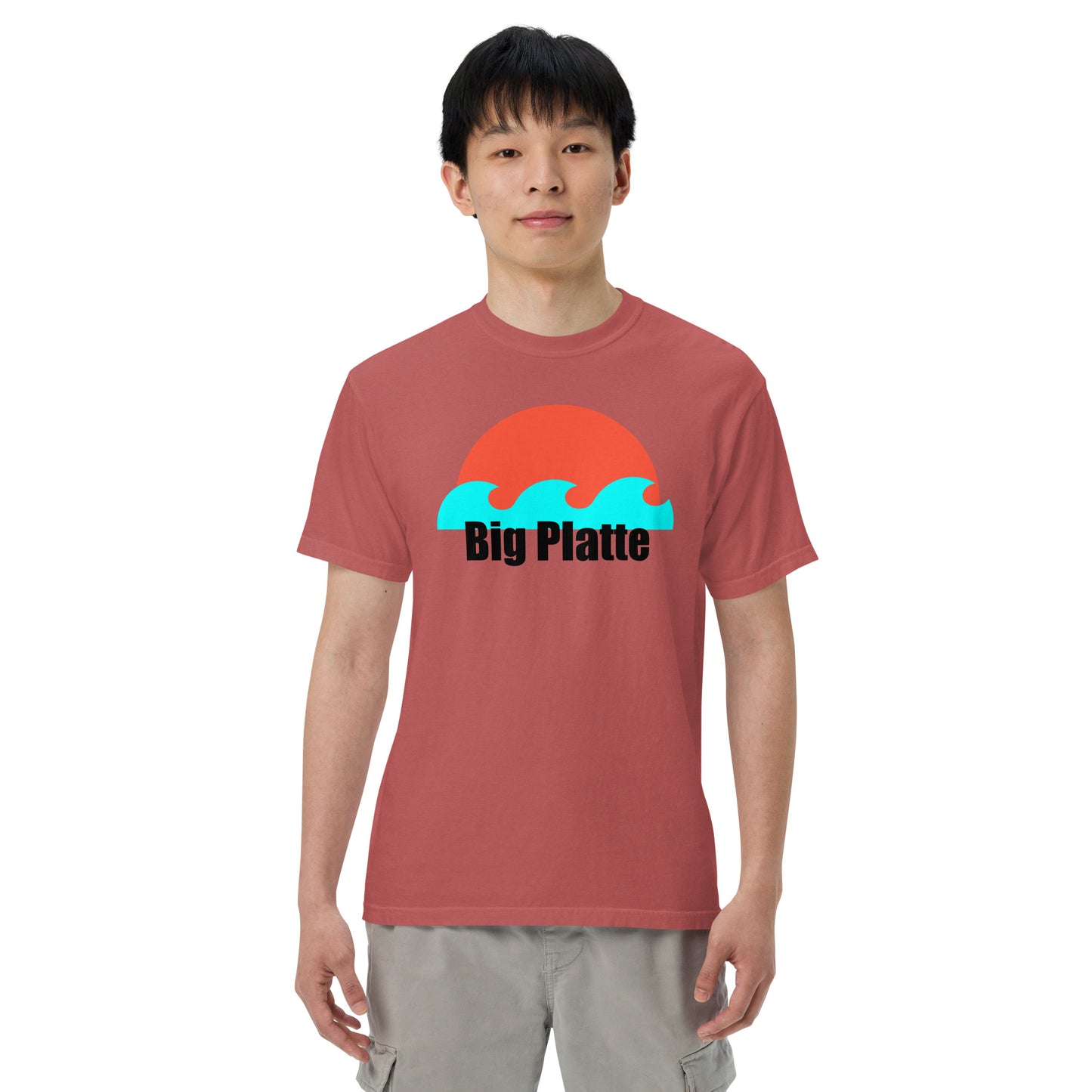 Big Platte waves Unisex garment-dyed heavyweight t-shirt