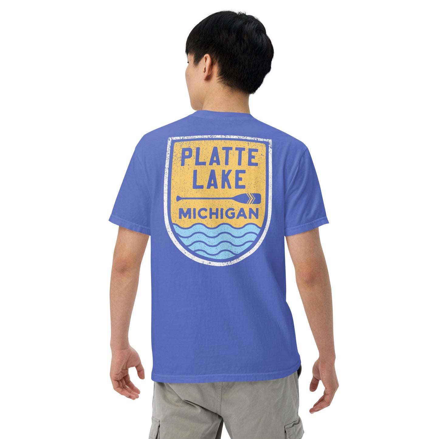 Platte Paddle (front & back) - Unisex (Comfort Color) t-shirt