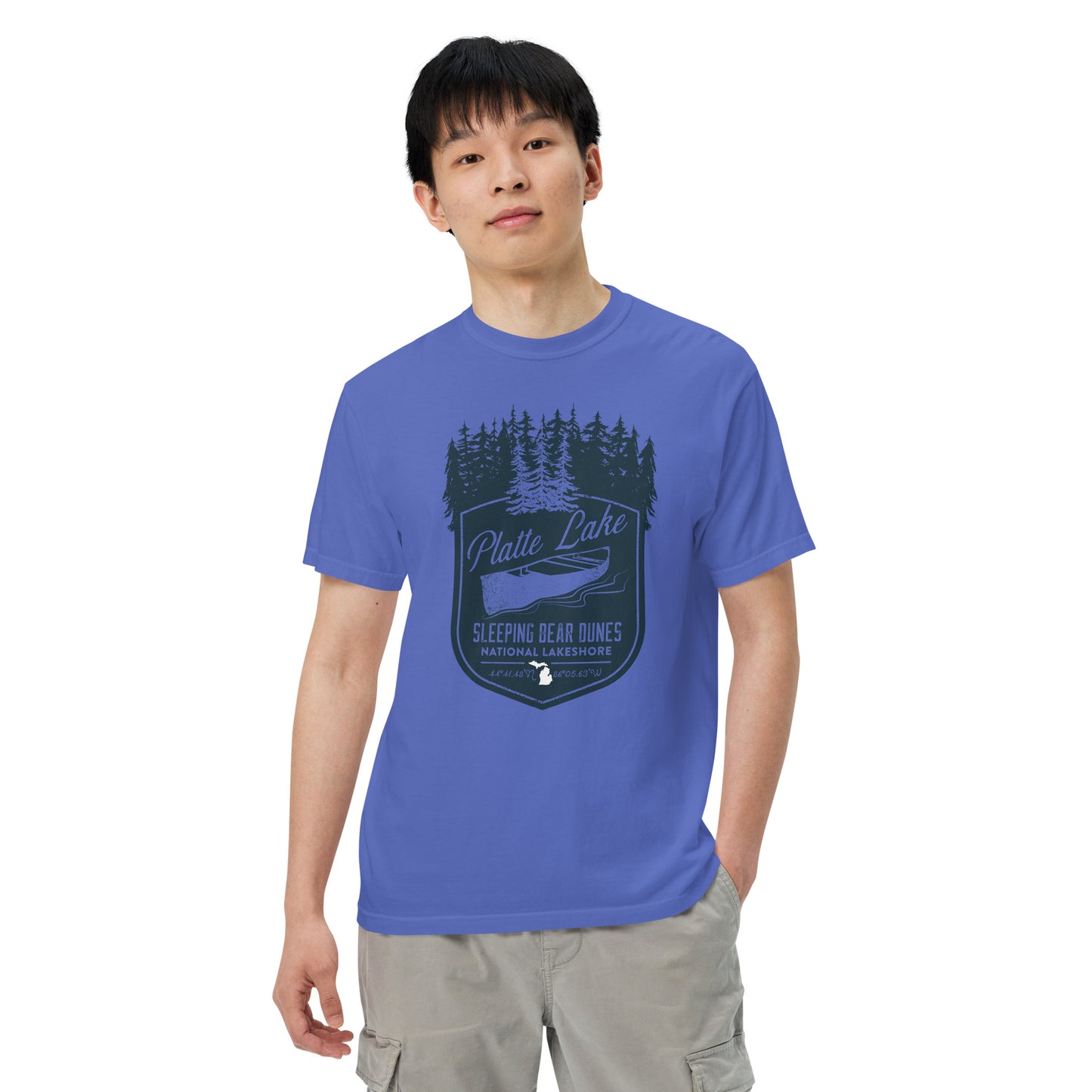 Platte canoe - Unisex (Comfort Color) garment-dyed t-shirt