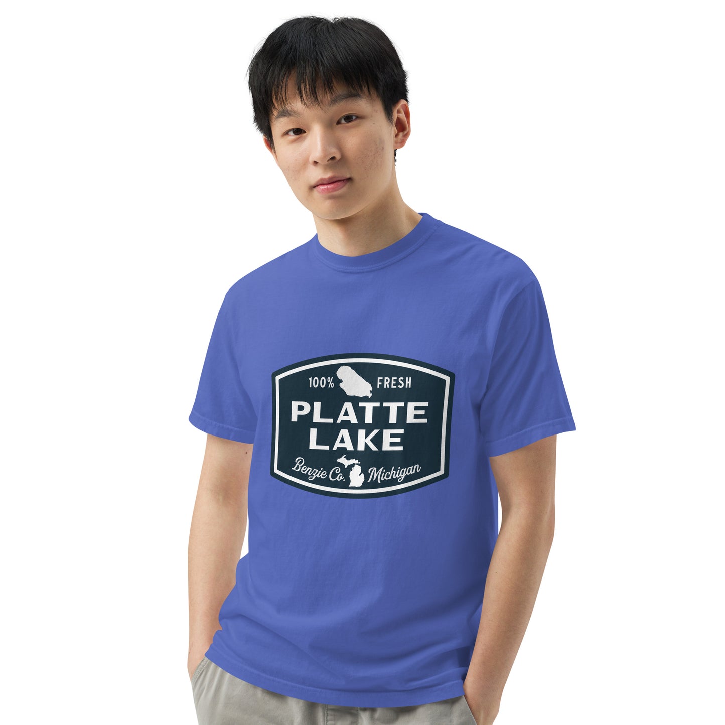 Platte Lake Badge logo - Unisex (Comfort Color) t-shirt