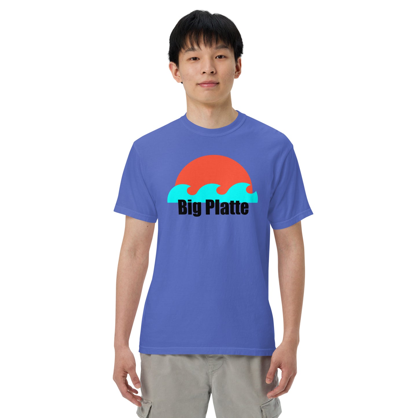 Big Platte waves Unisex garment-dyed heavyweight t-shirt