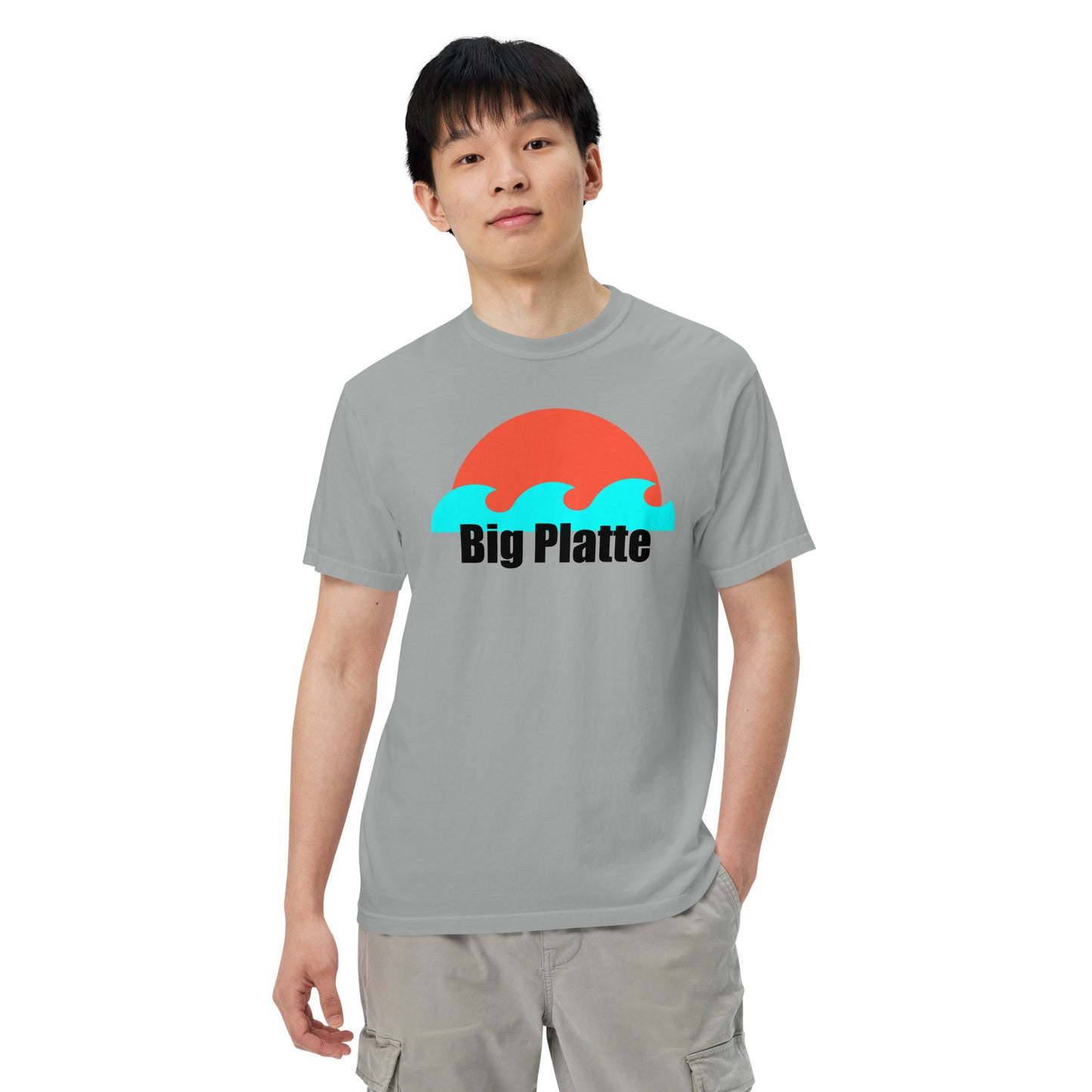 Big Platte waves Unisex garment-dyed heavyweight t-shirt