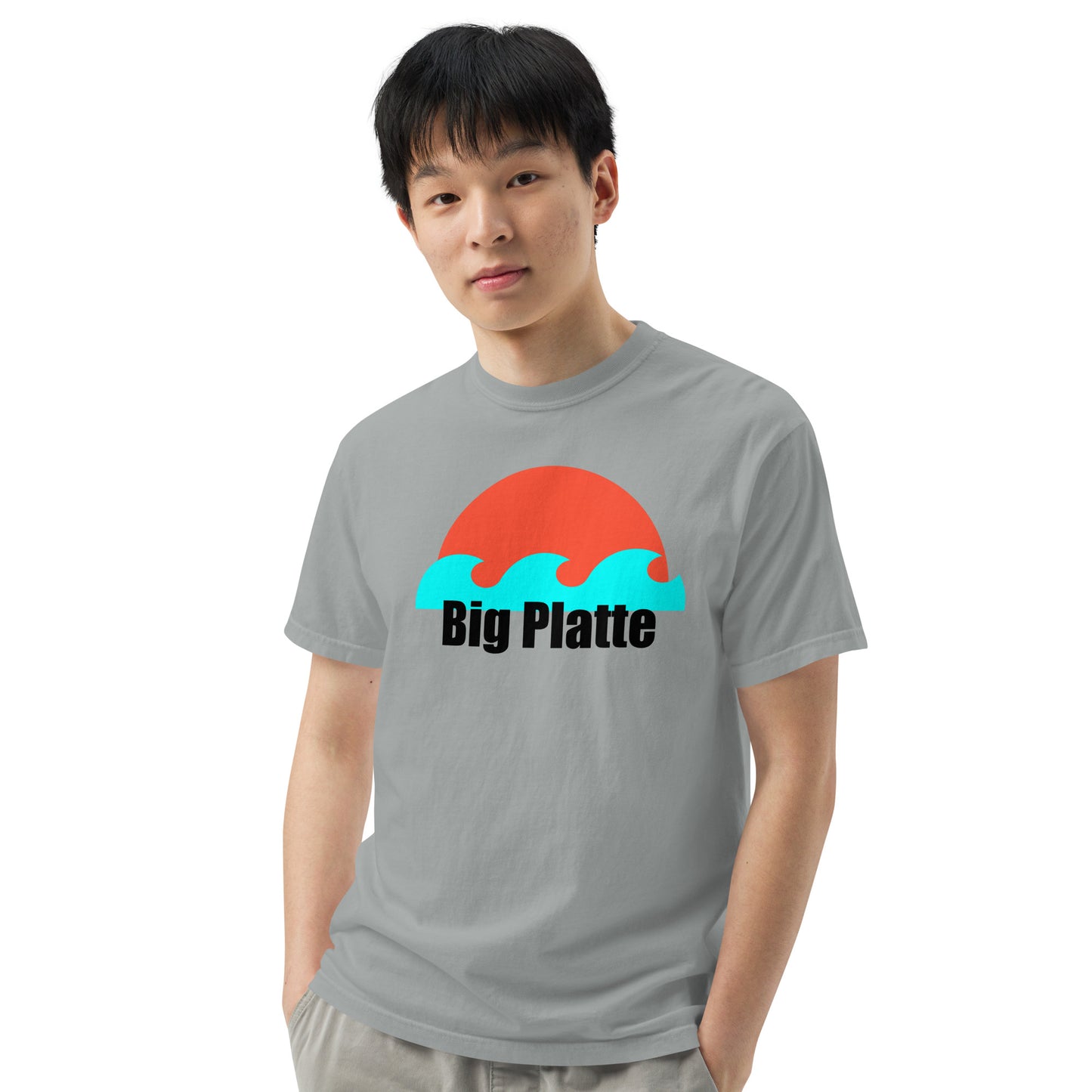 Big Platte waves Unisex garment-dyed heavyweight t-shirt