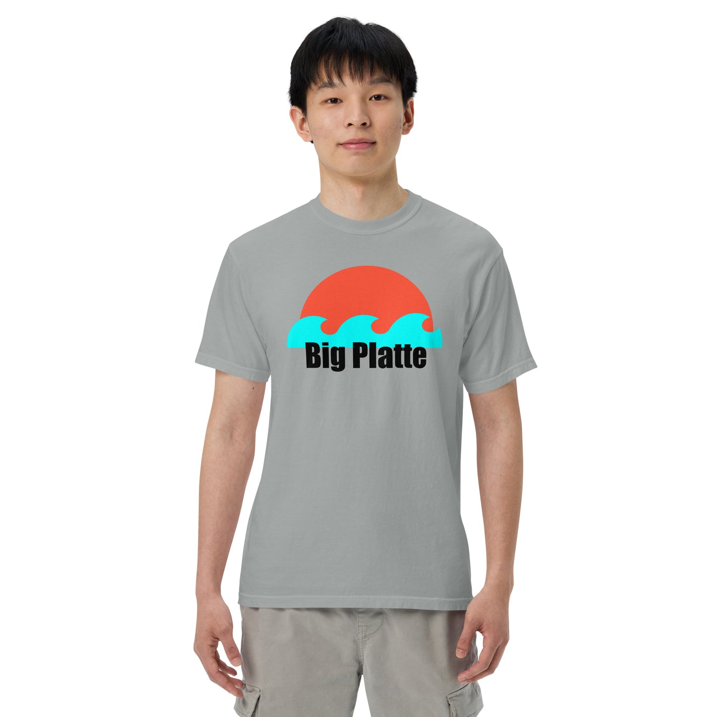 Big Platte waves Unisex garment-dyed heavyweight t-shirt