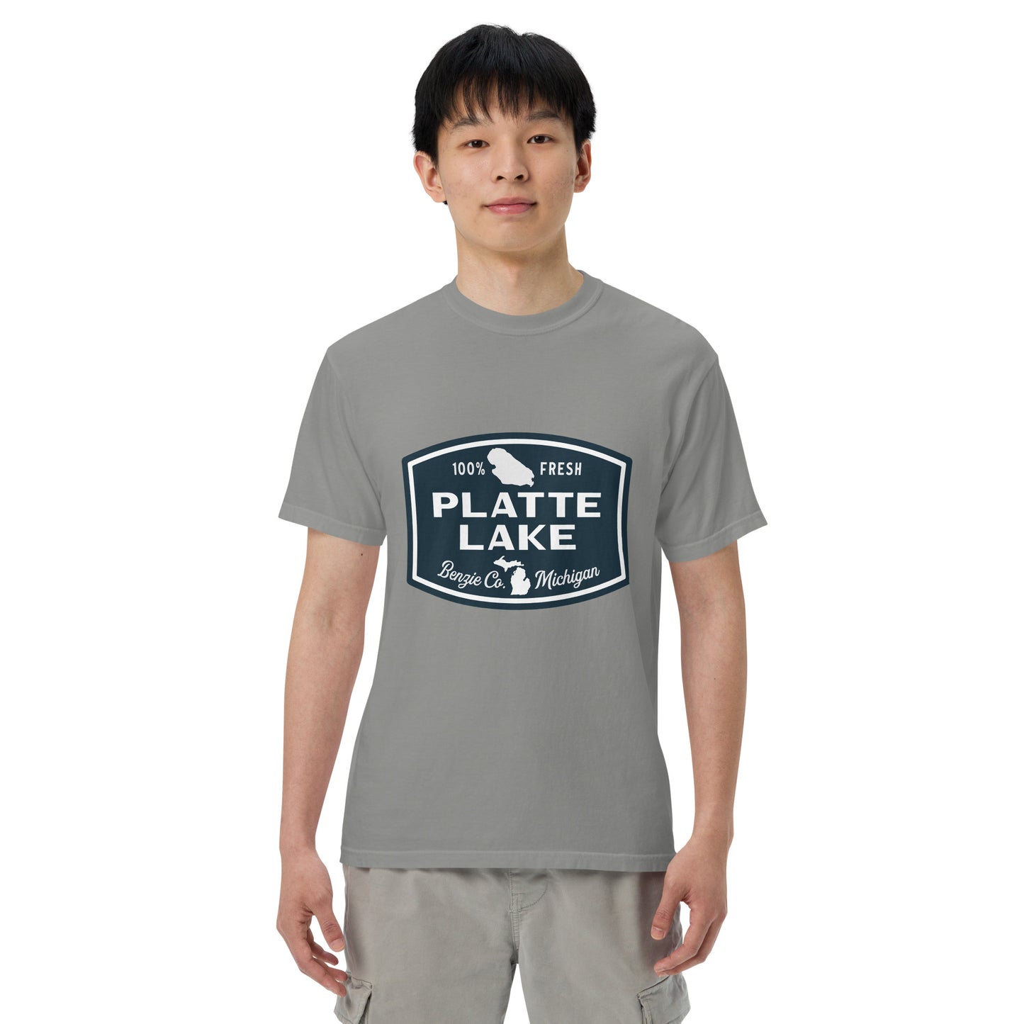 Platte Lake Badge logo - Unisex (Comfort Color) t-shirt